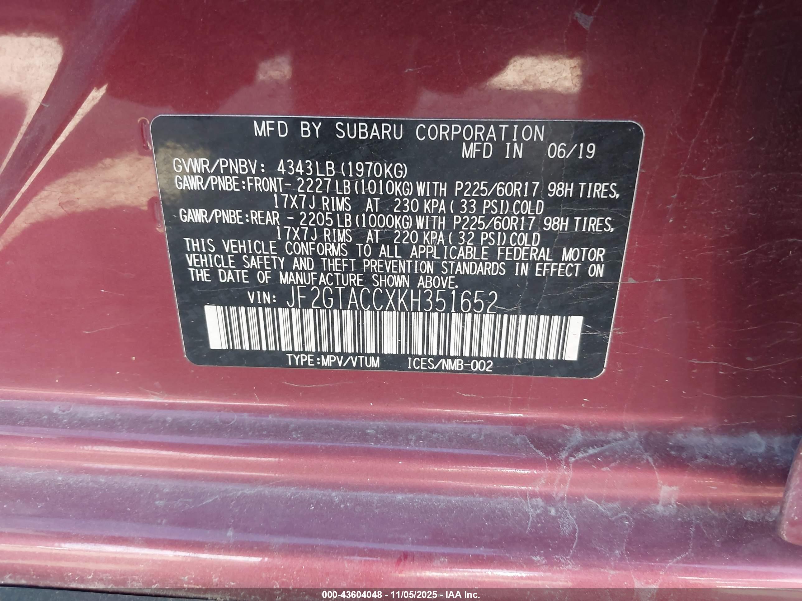 SUBARU CROSSTREK image 9