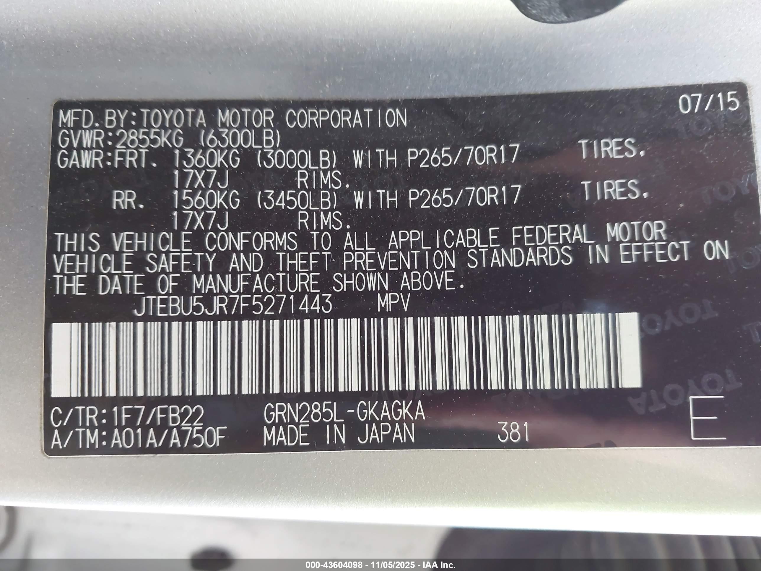 TOYOTA 4RUNNER image 9