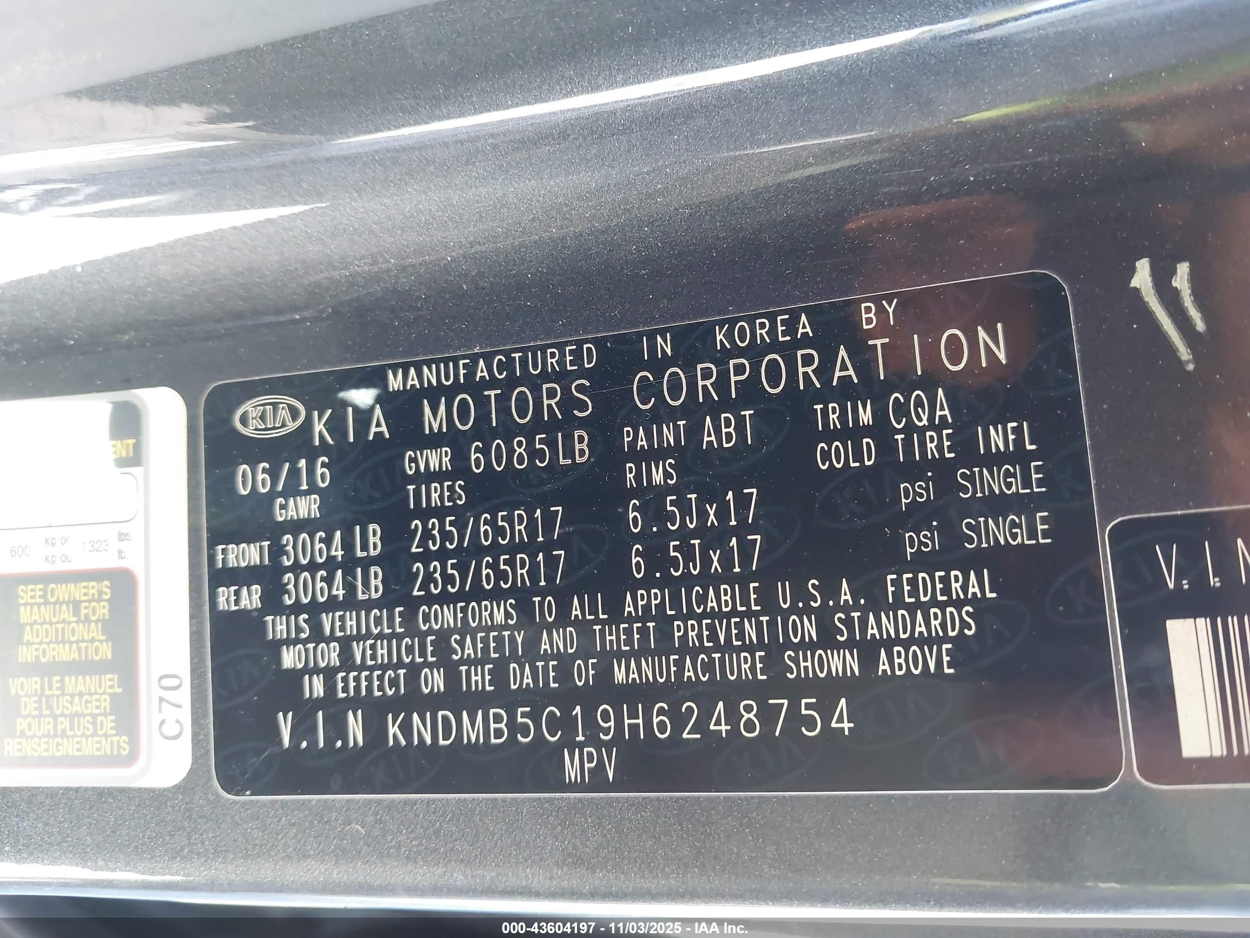 KIA SEDONA image 9