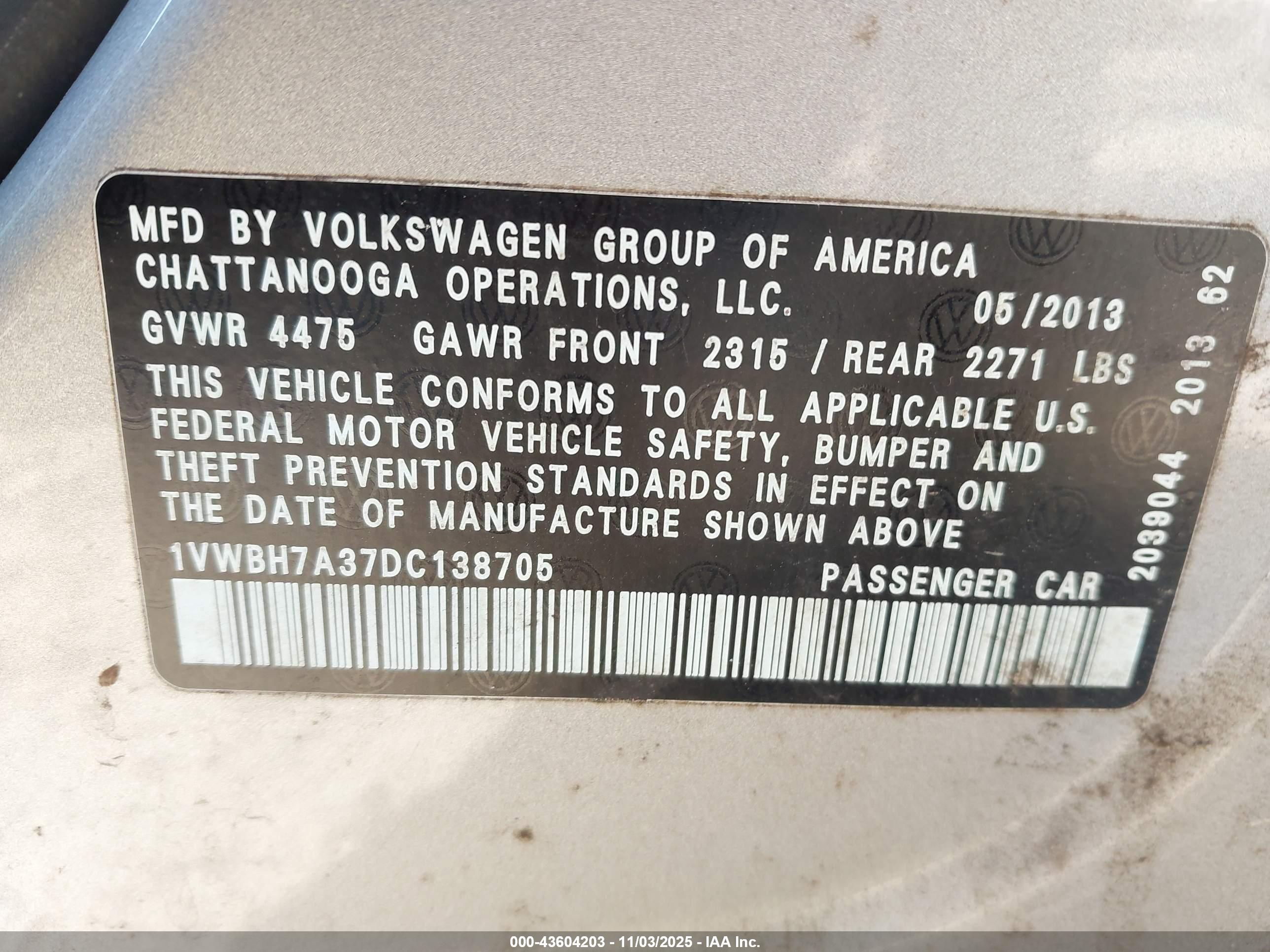 VOLKSWAGEN PASSAT image 9