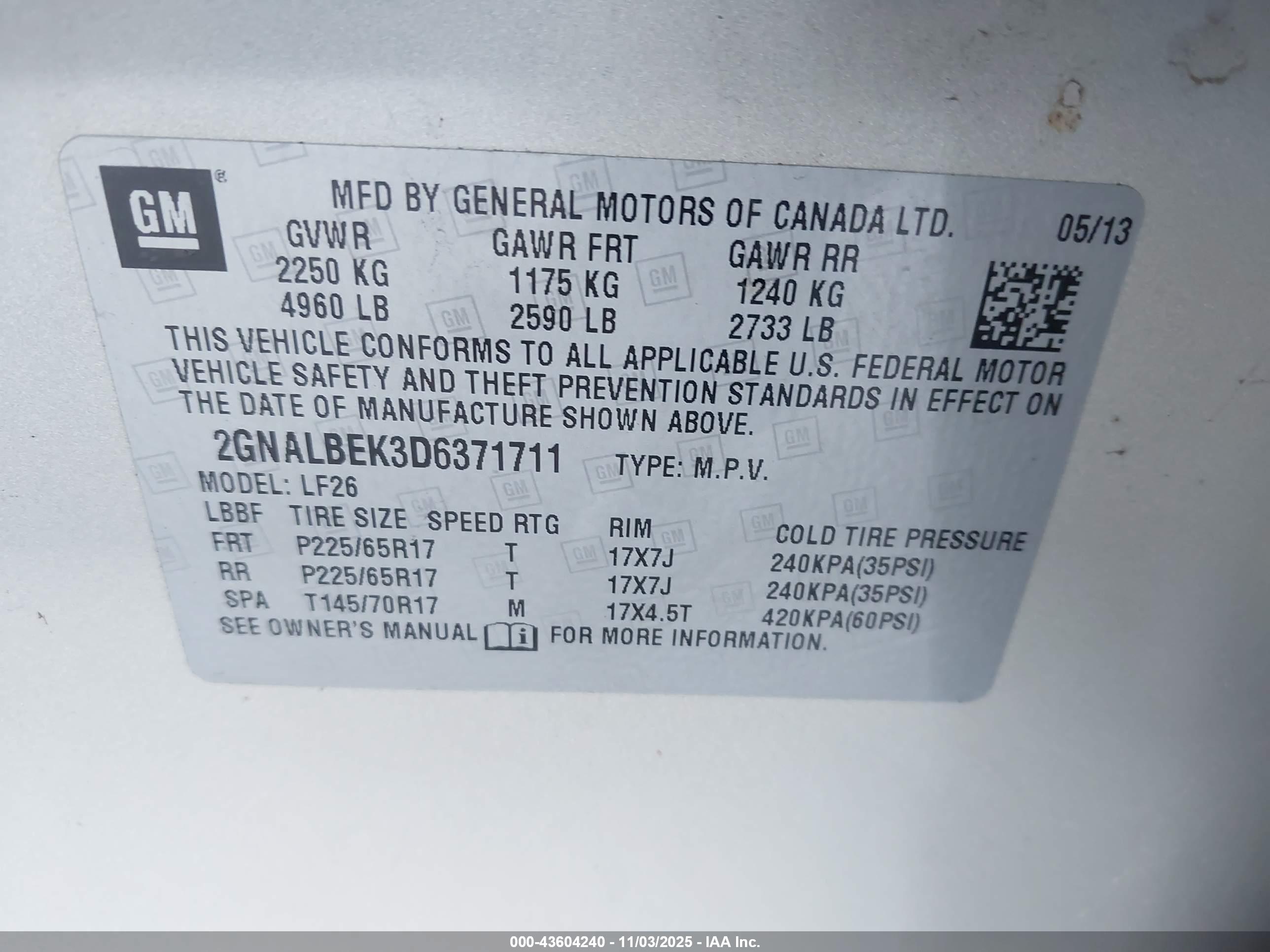 CHEVROLET EQUINOX image 9