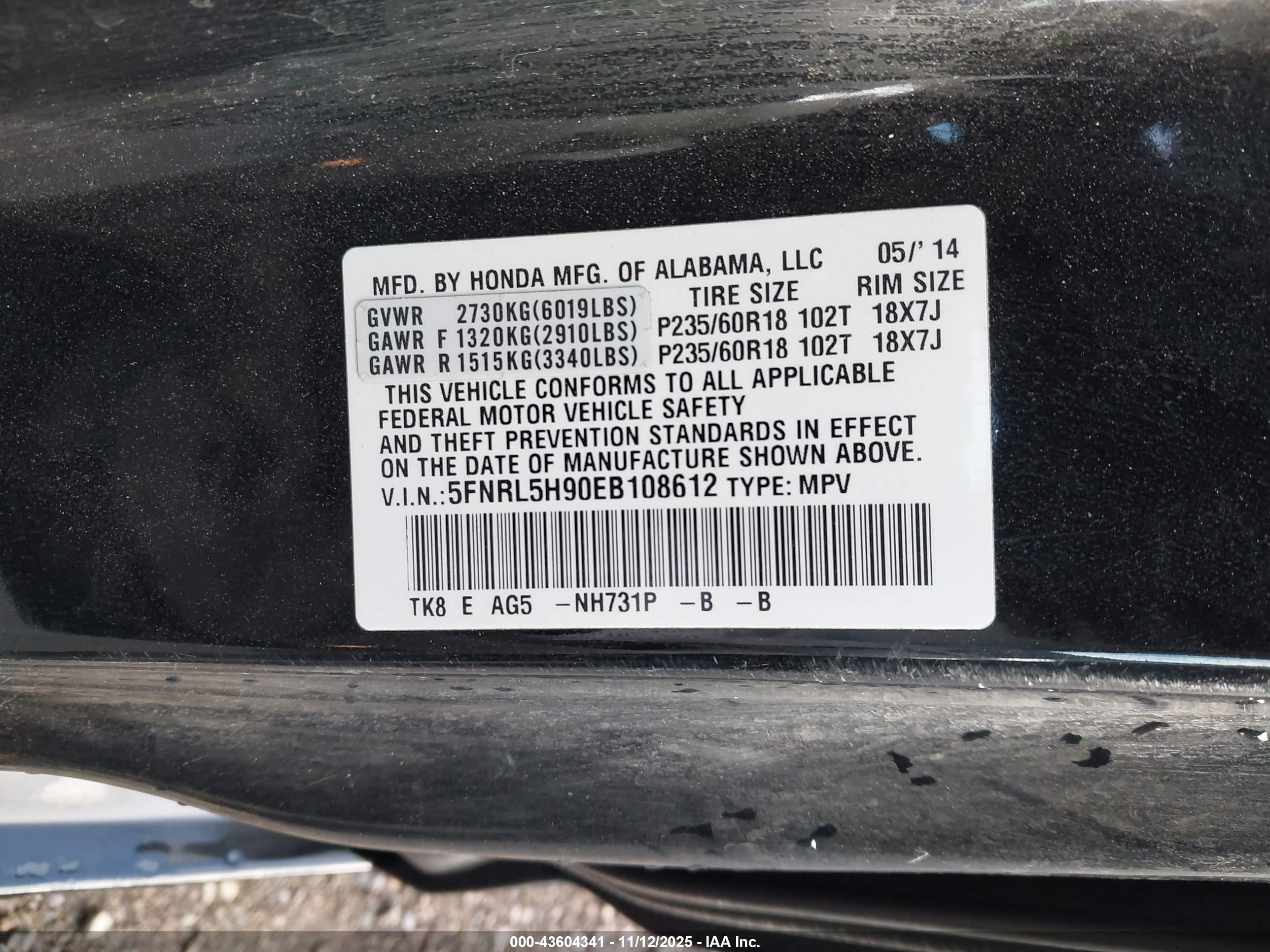 HONDA ODYSSEY image 9