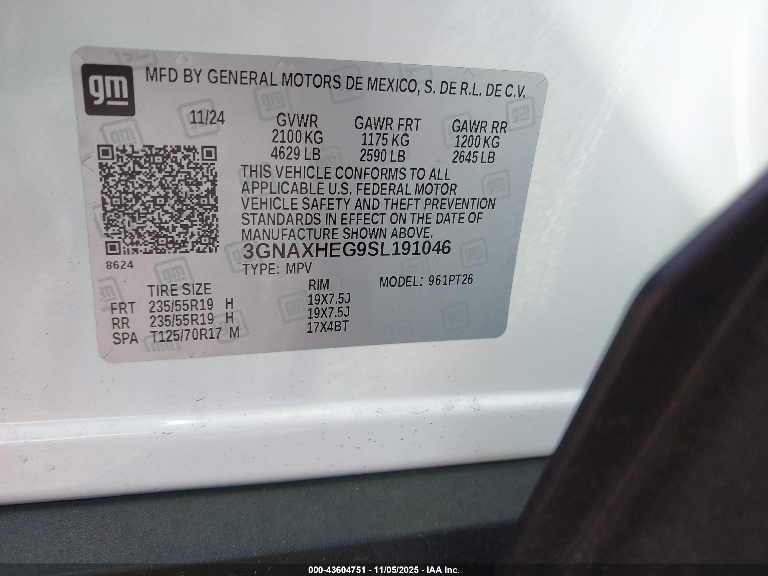 CHEVROLET EQUINOX image 9