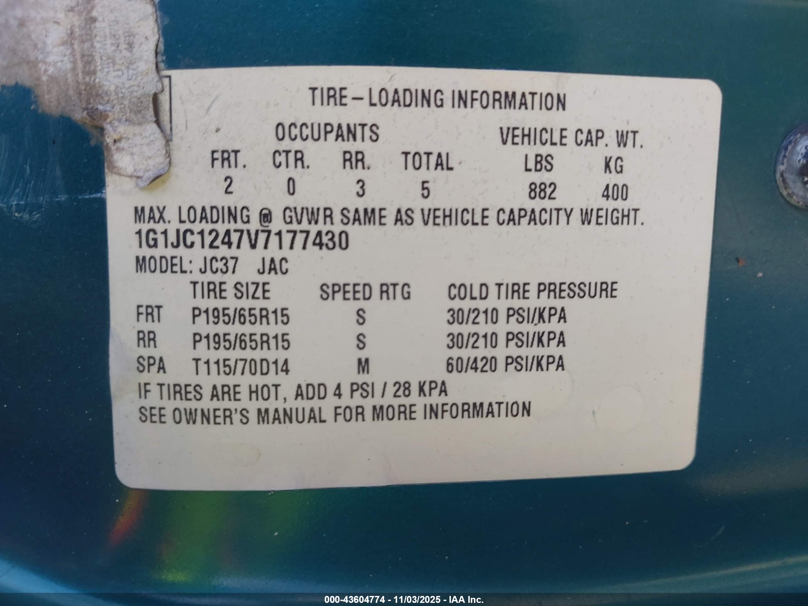 CHEVROLET CAVALIER image 9
