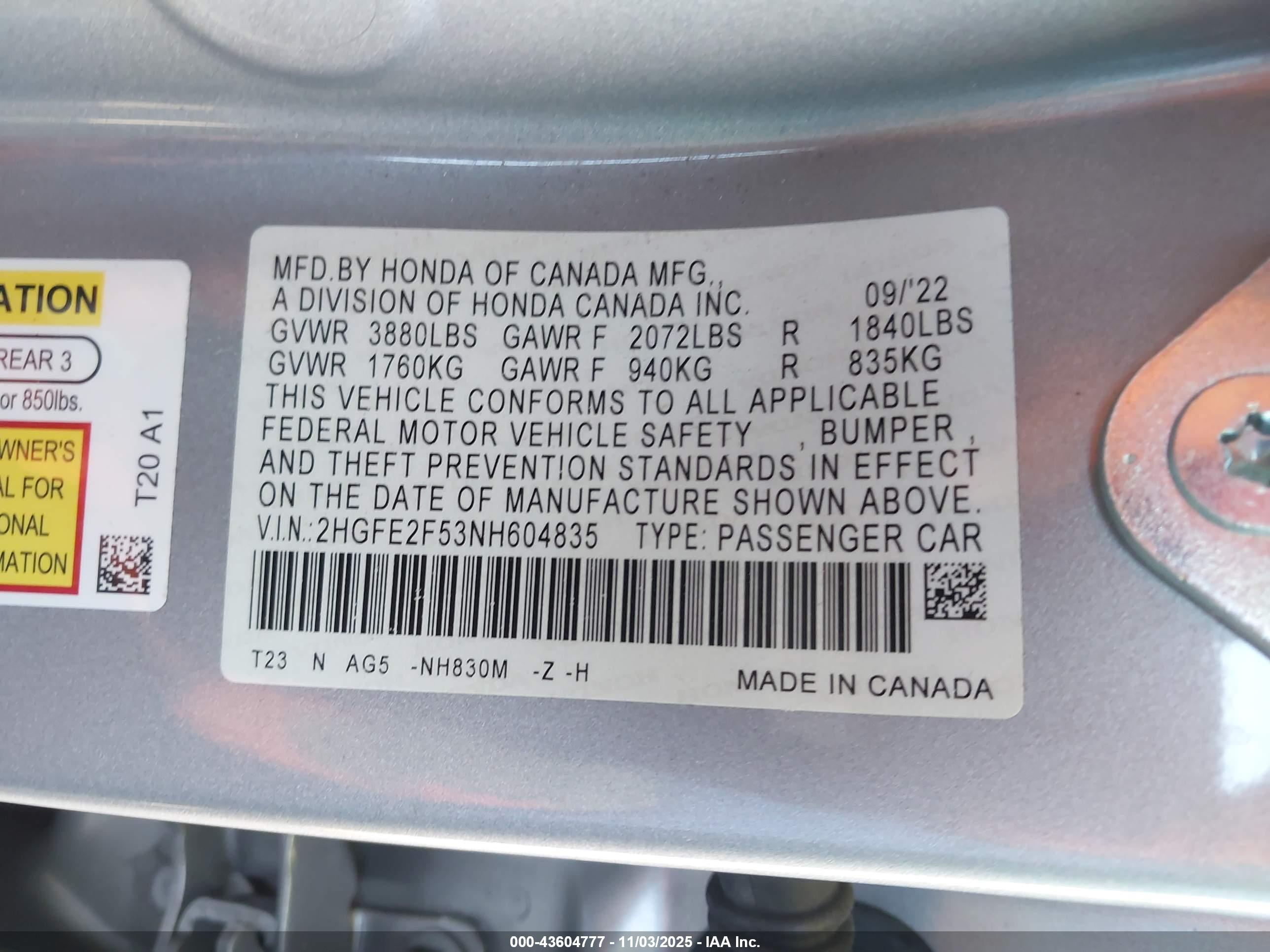 HONDA CIVIC image 9