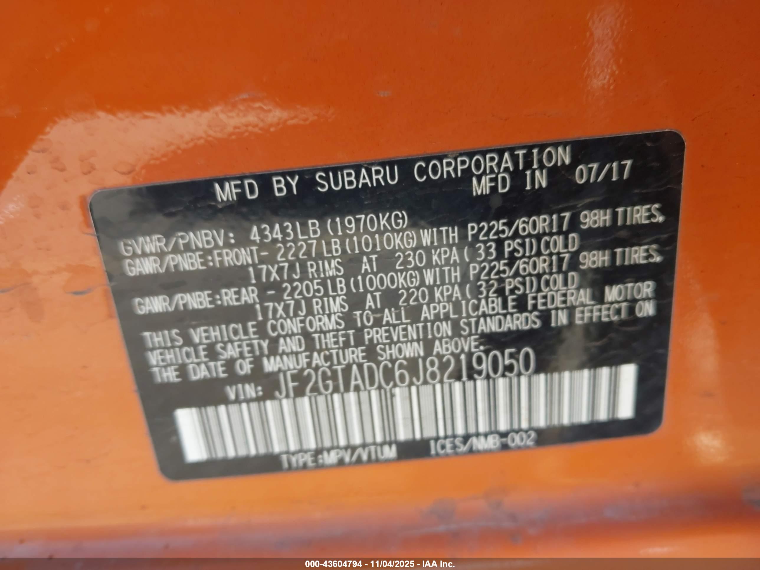 SUBARU CROSSTREK image 9