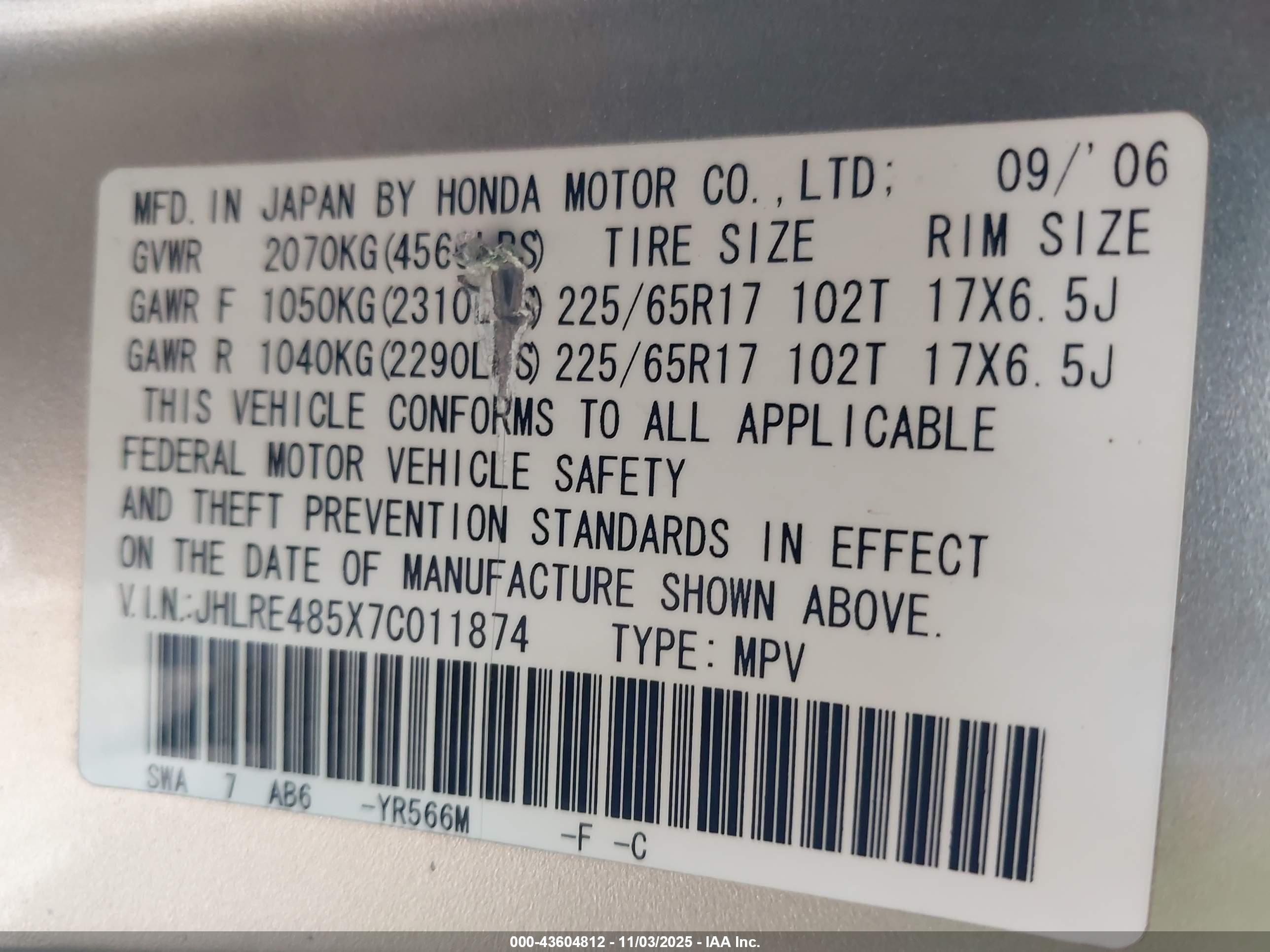 HONDA CR-V image 9