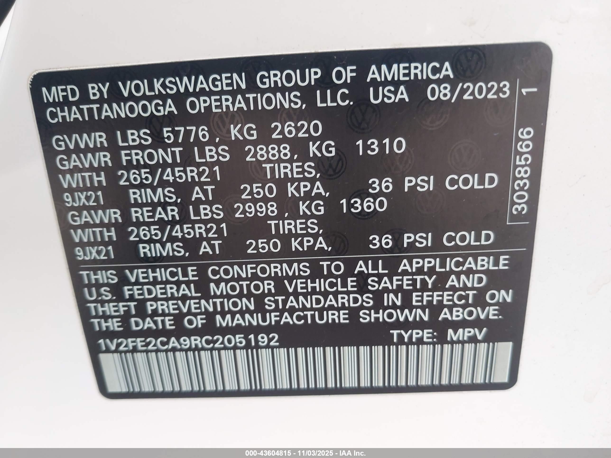 VOLKSWAGEN ATLAS image 9