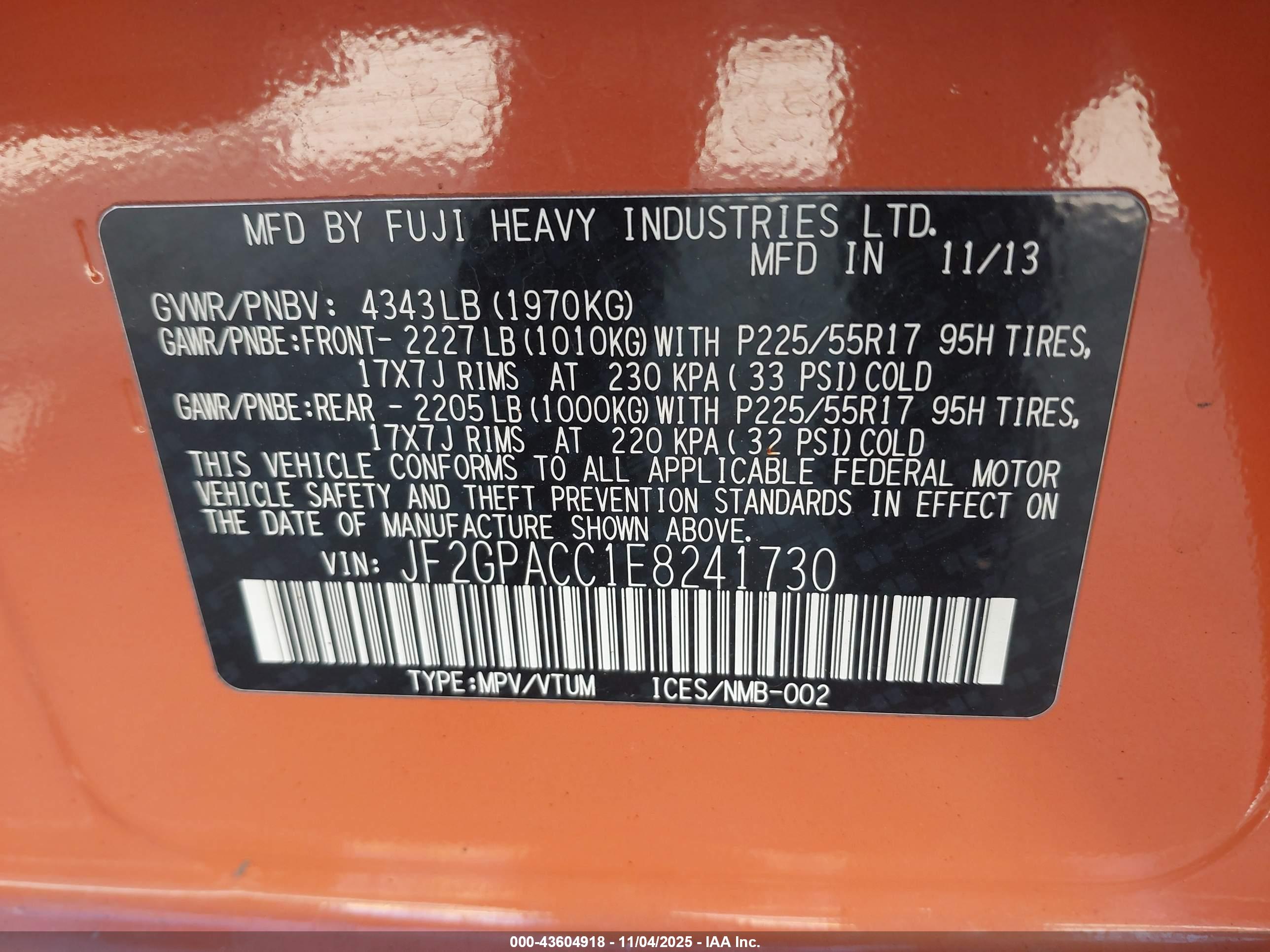 SUBARU XV image 9