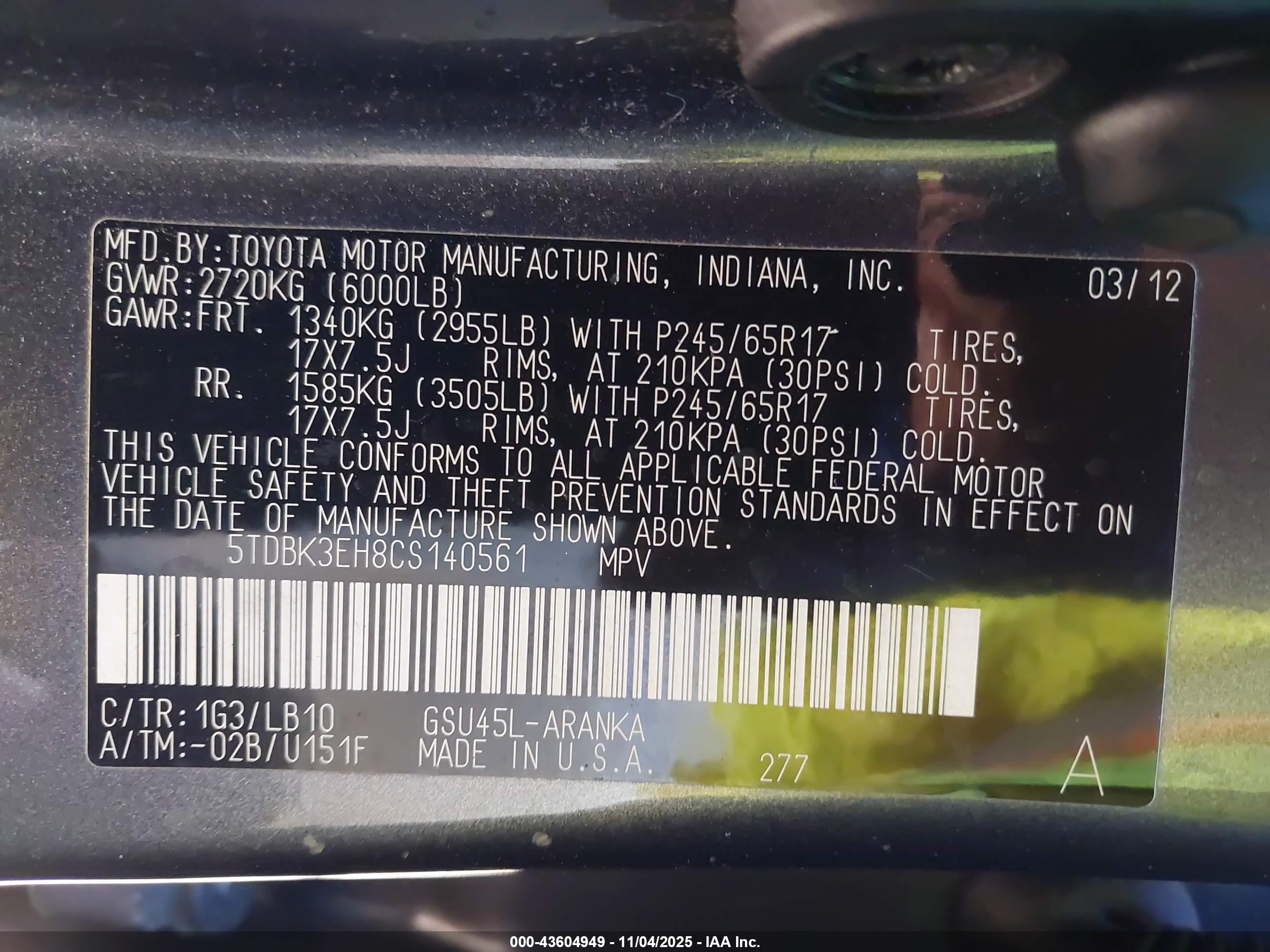 TOYOTA HIGHLANDER image 9