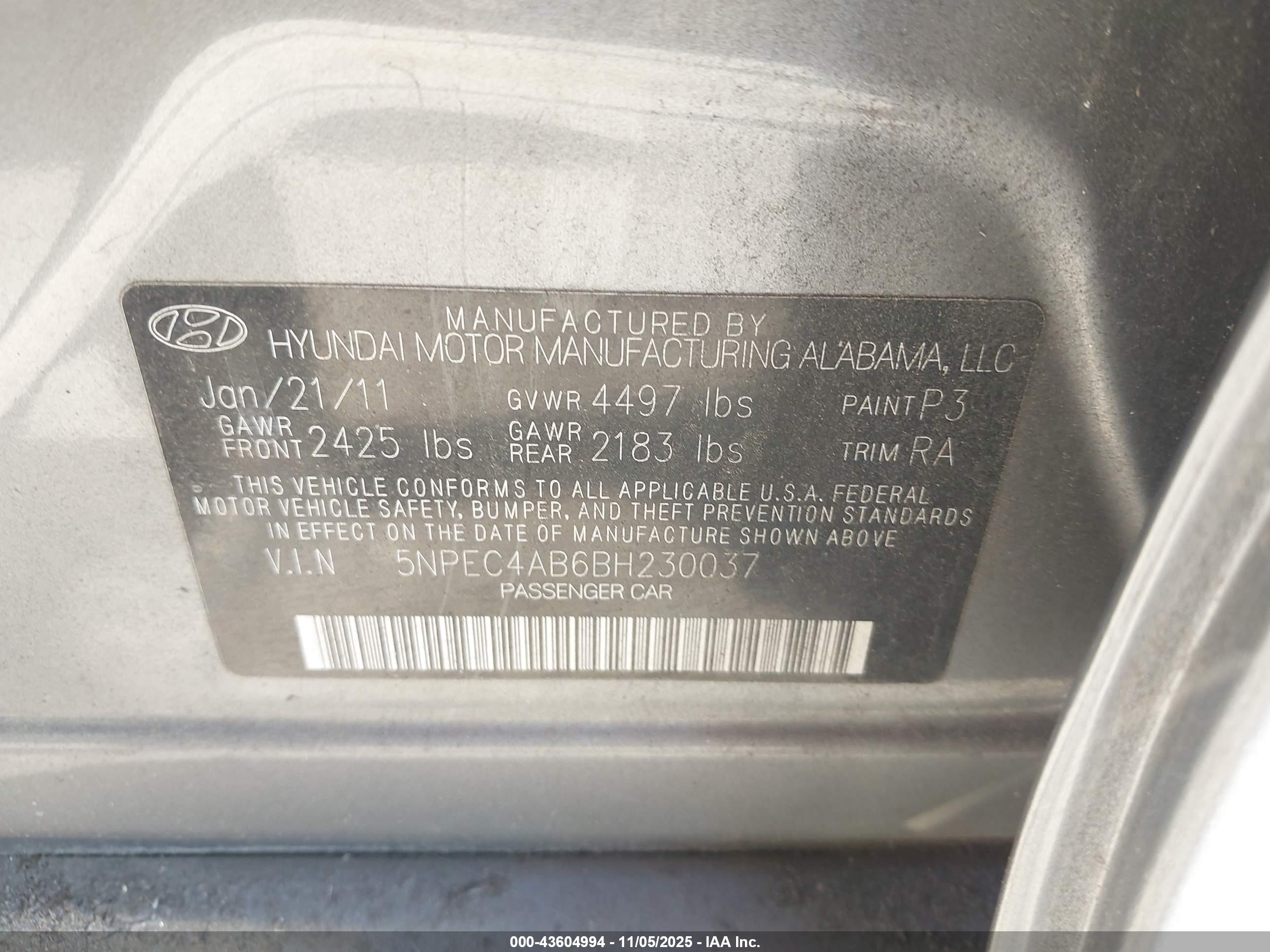 HYUNDAI SONATA image 9