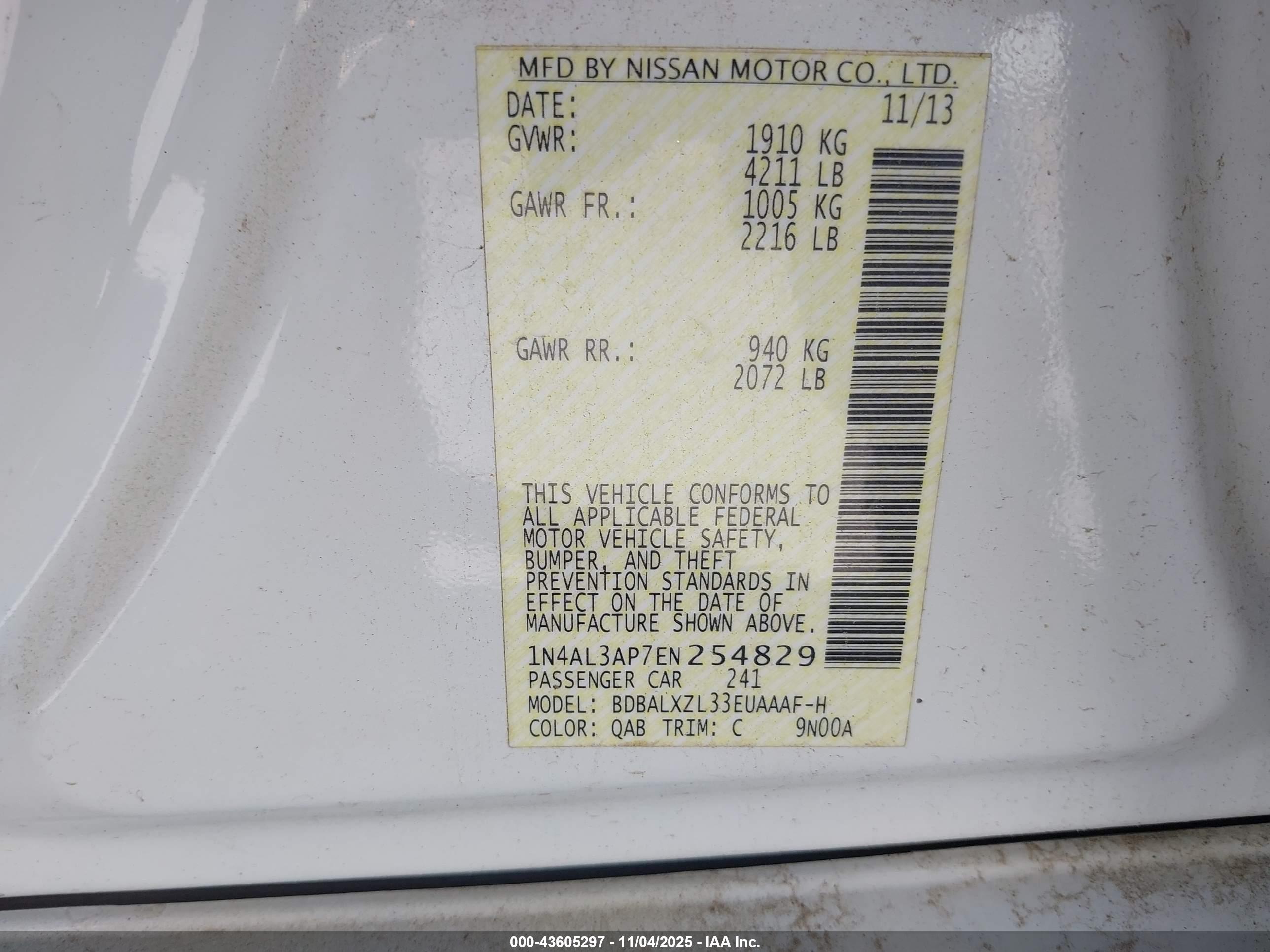 NISSAN ALTIMA image 9