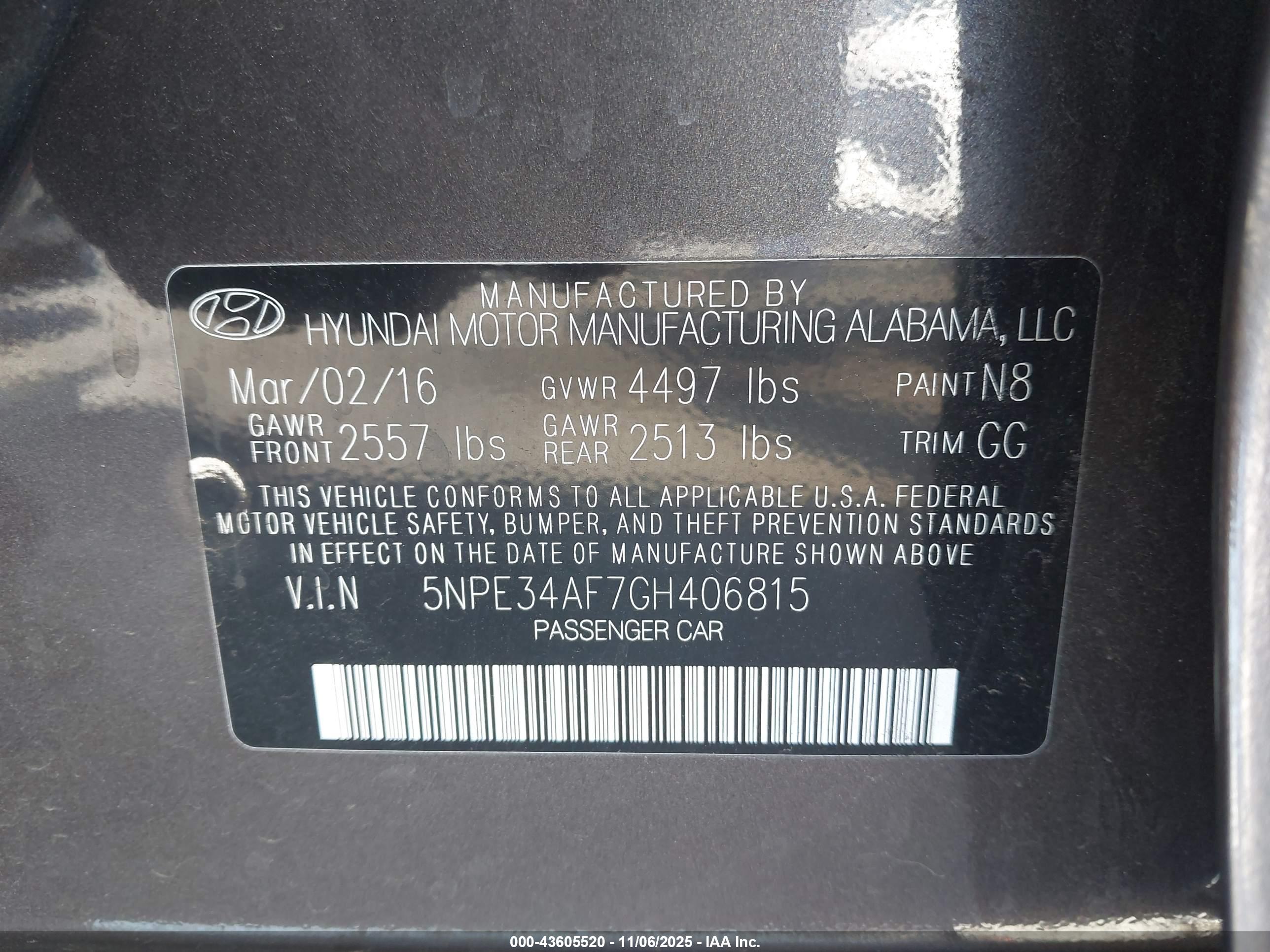 HYUNDAI SONATA image 9