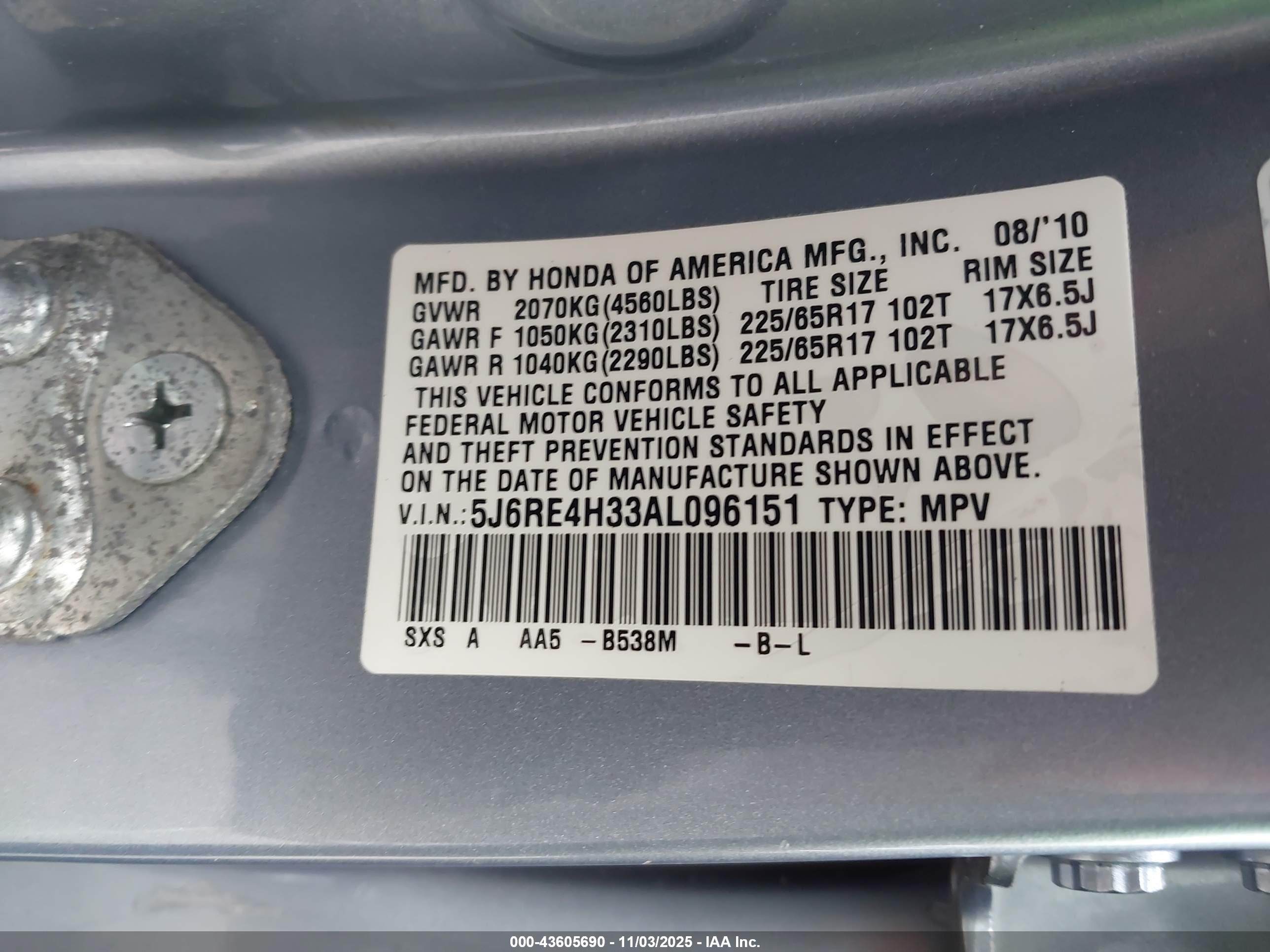 HONDA CR-V image 9