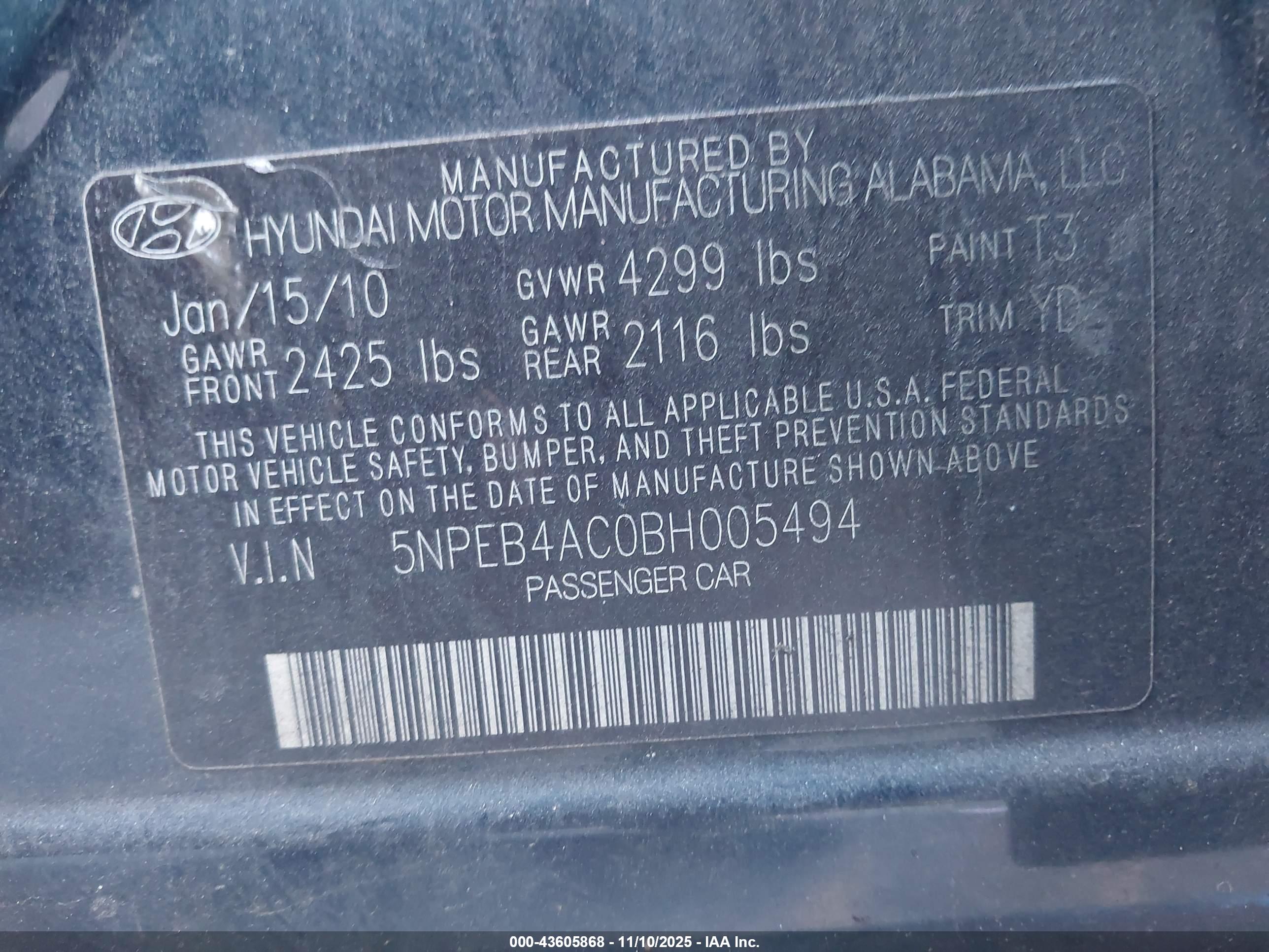HYUNDAI SONATA image 9