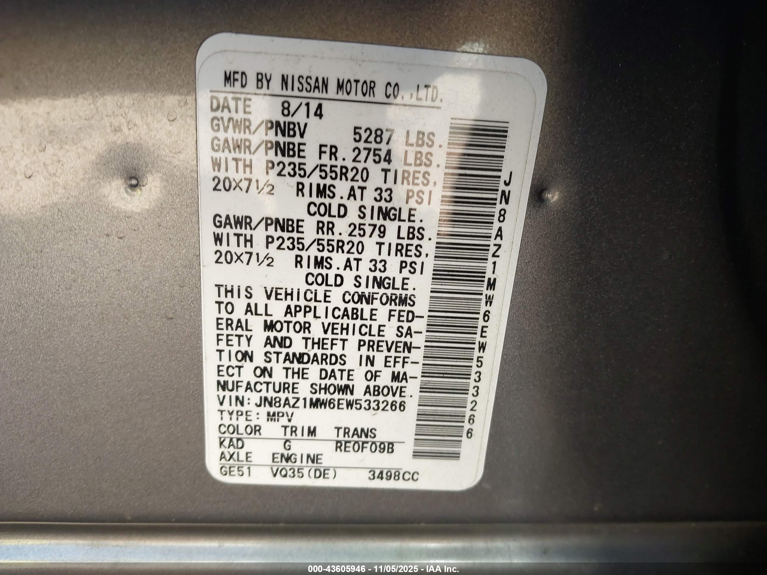 NISSAN MURANO image 9