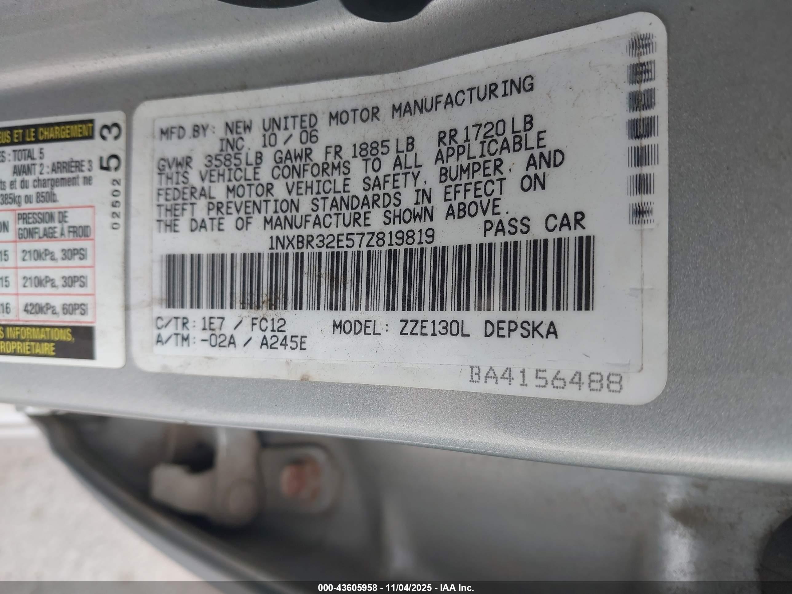 TOYOTA COROLLA image 9