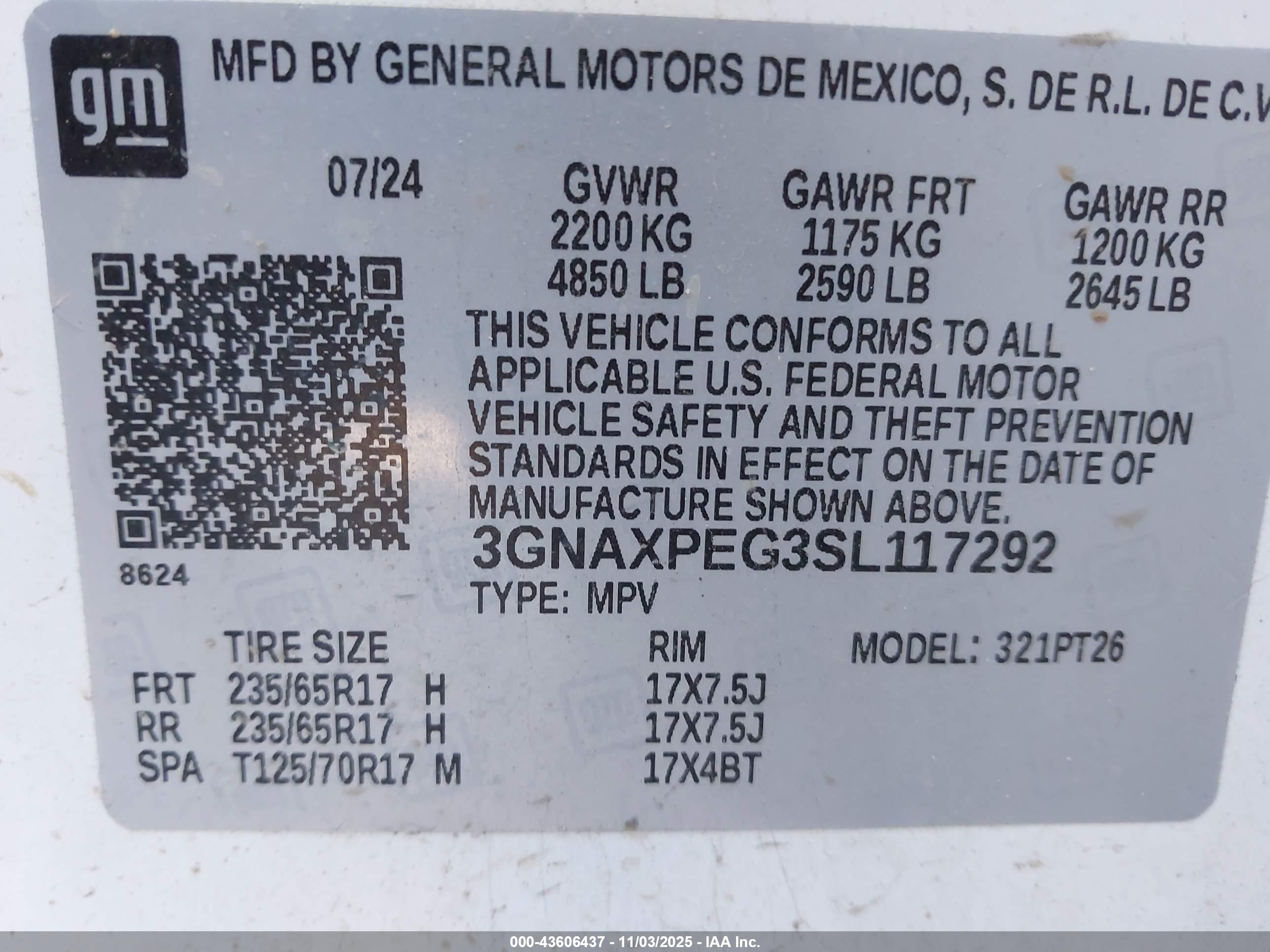 CHEVROLET EQUINOX image 9