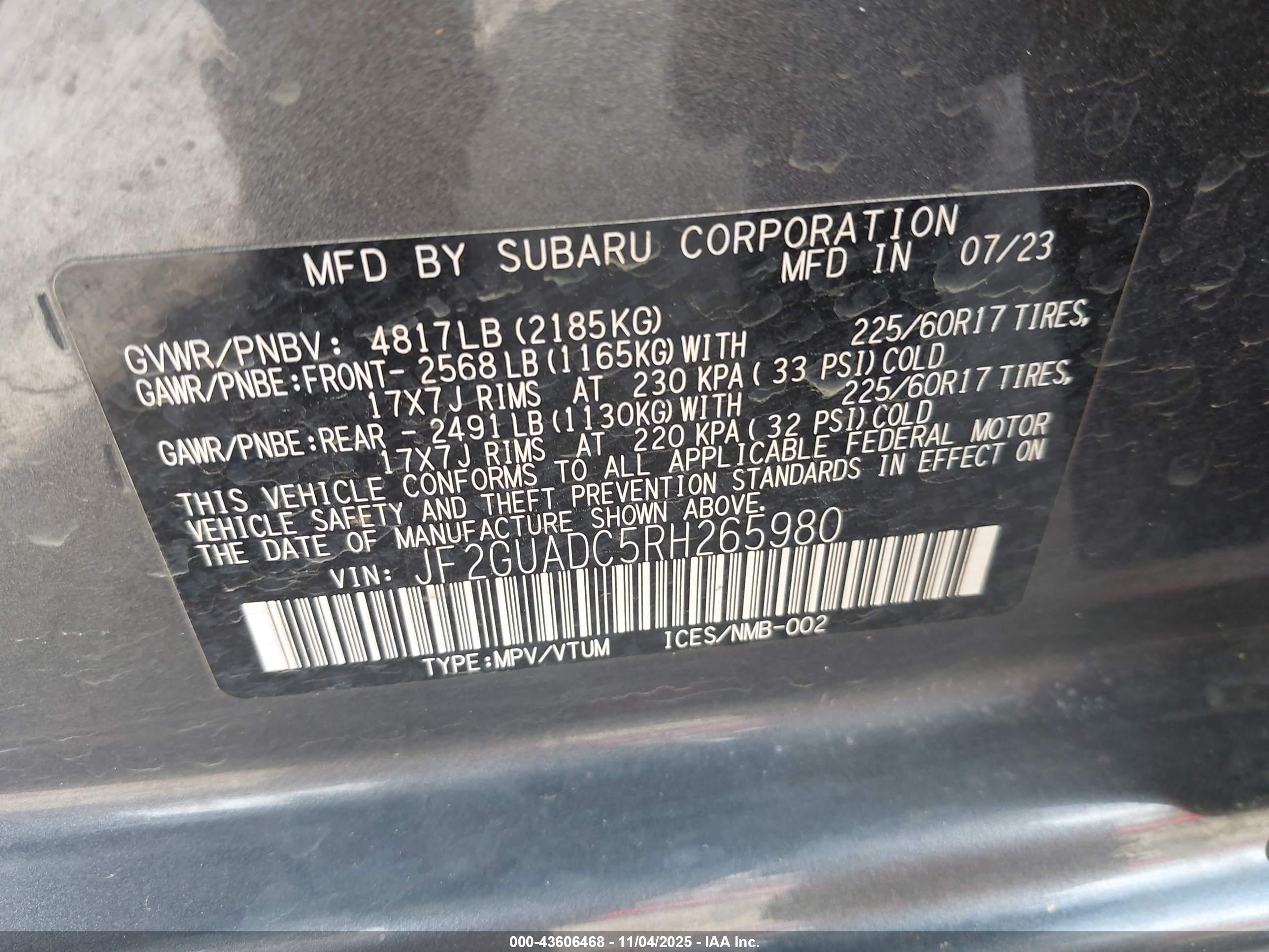 SUBARU CROSSTREK image 9