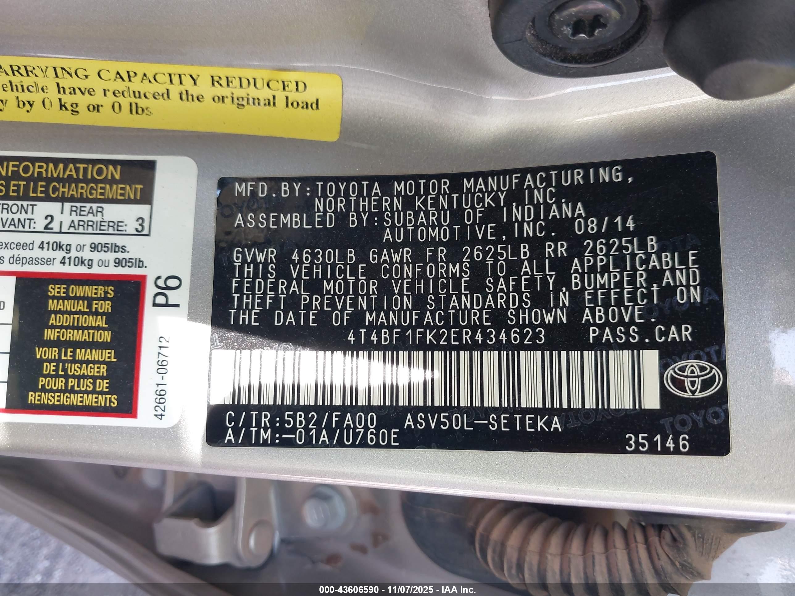 TOYOTA CAMRY image 9