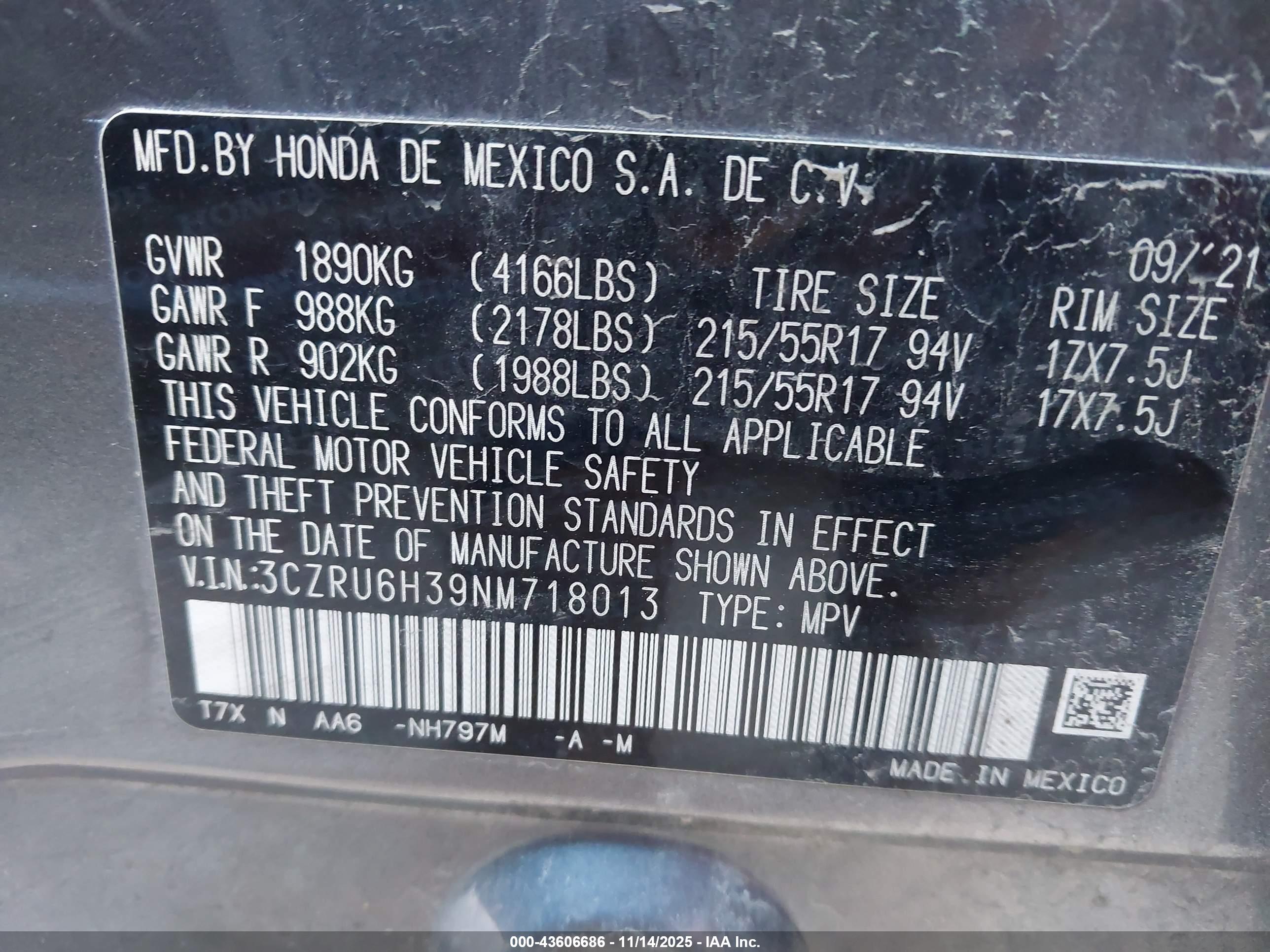 HONDA HR-V image 9