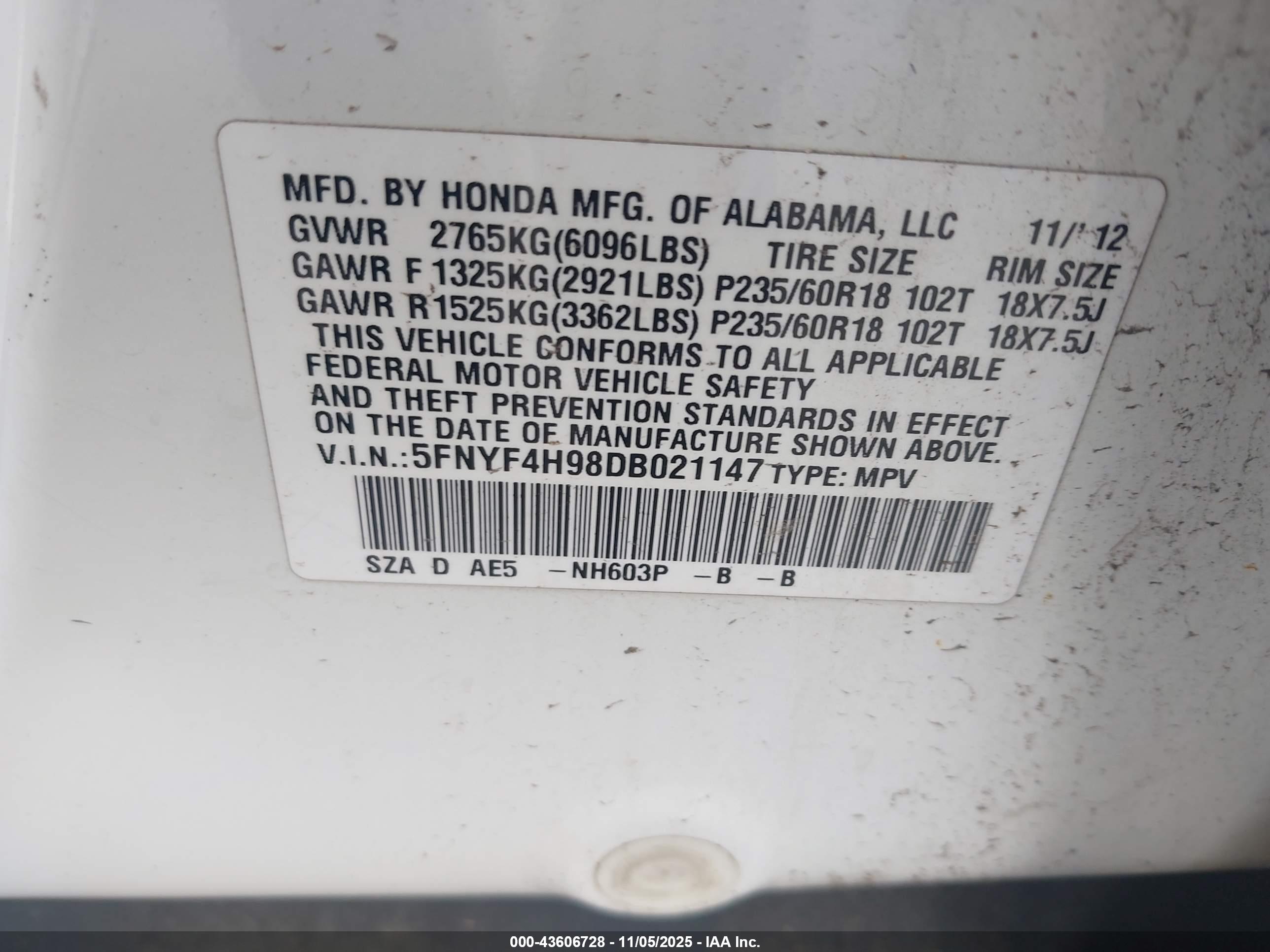 HONDA PILOT image 9