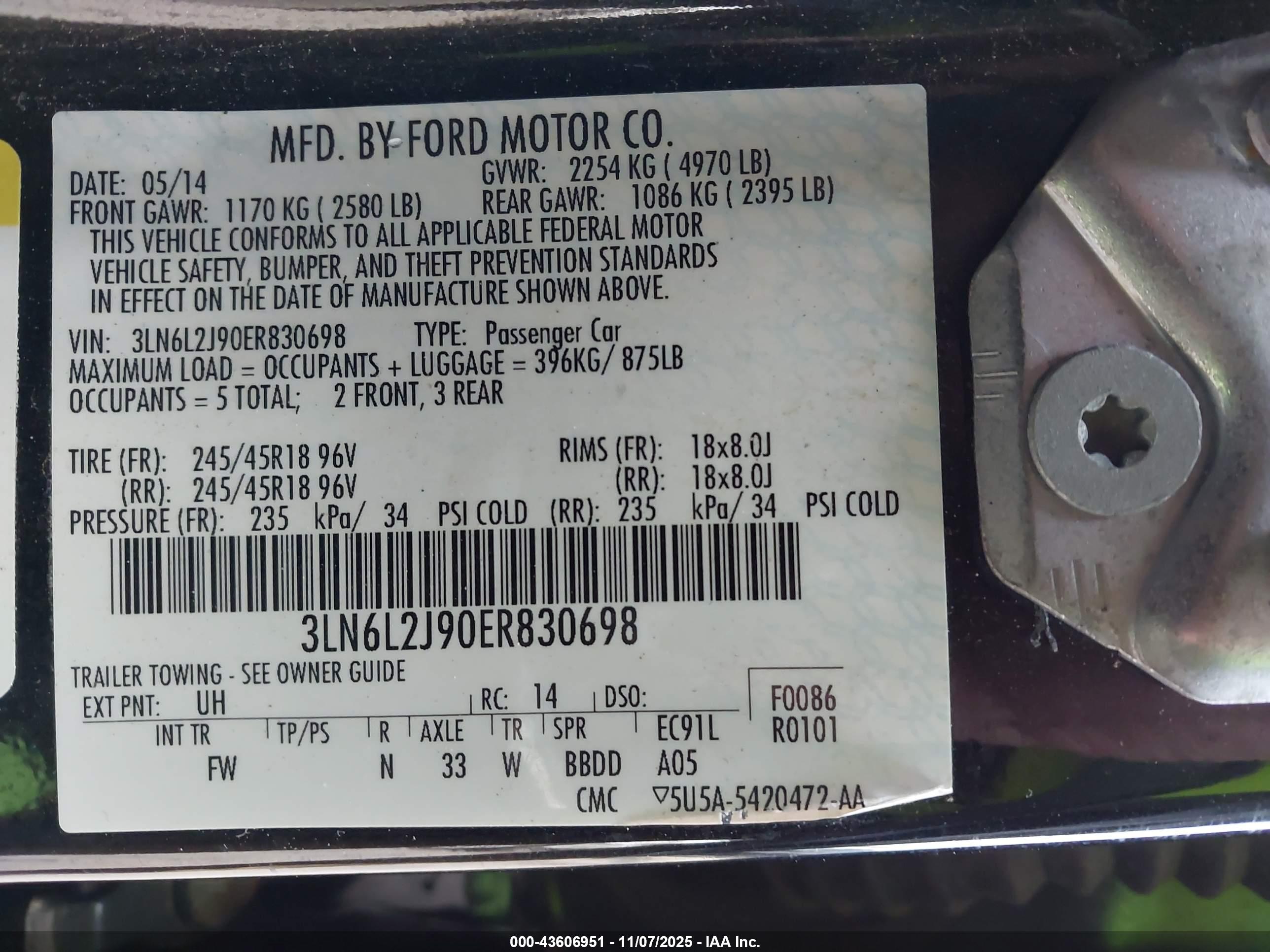 LINCOLN MKZ image 9