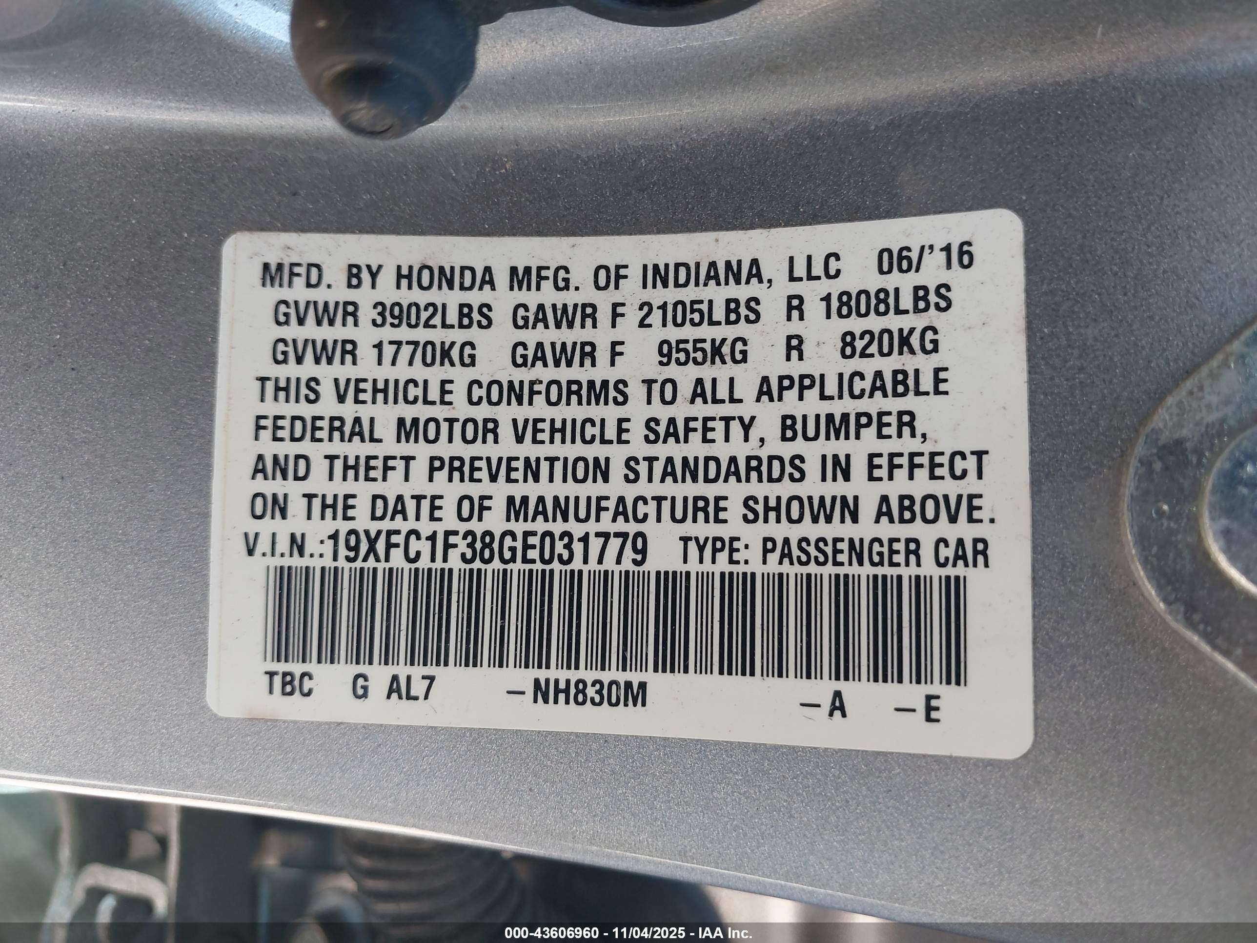 HONDA CIVIC image 9