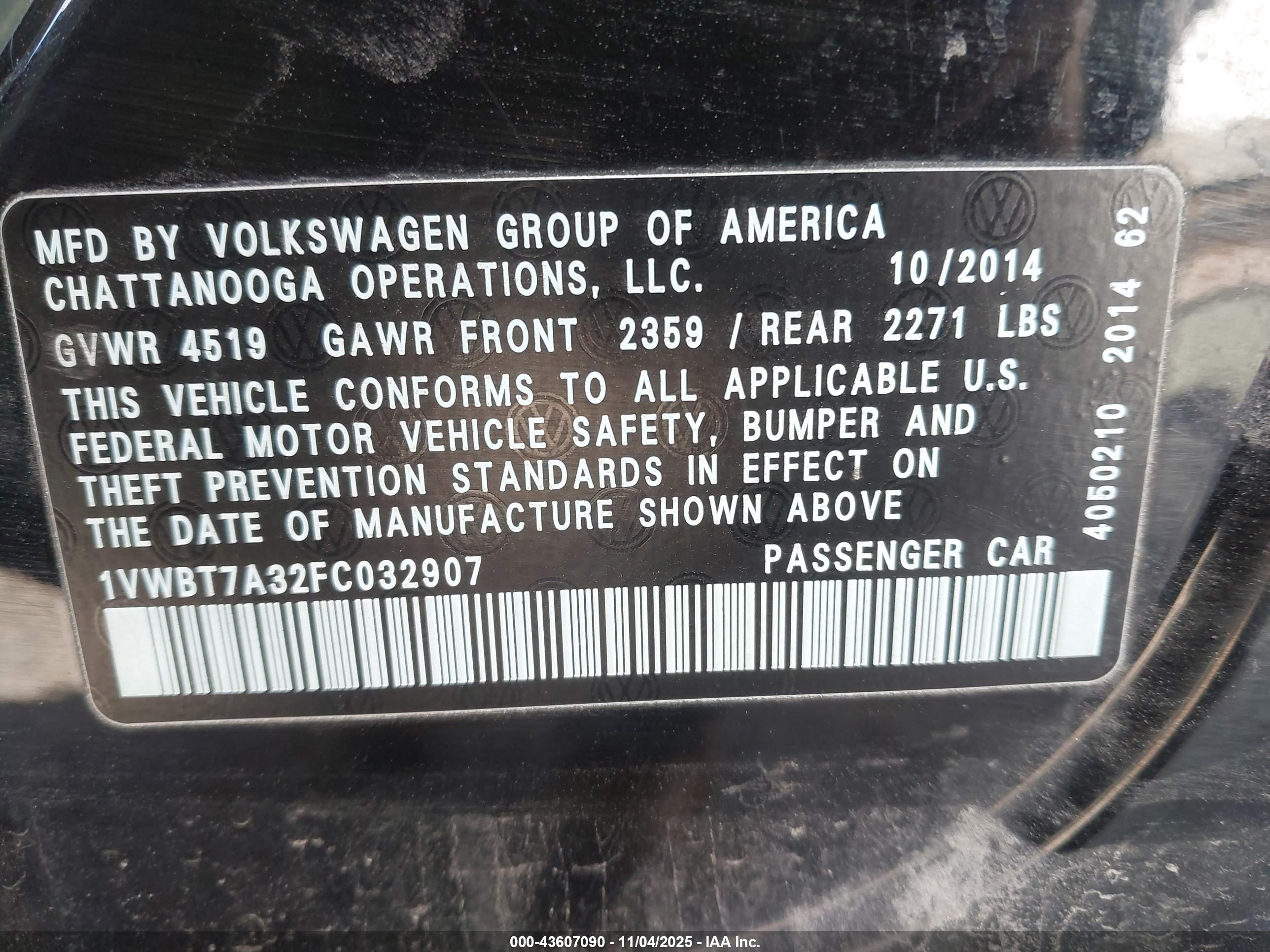 VOLKSWAGEN PASSAT image 9