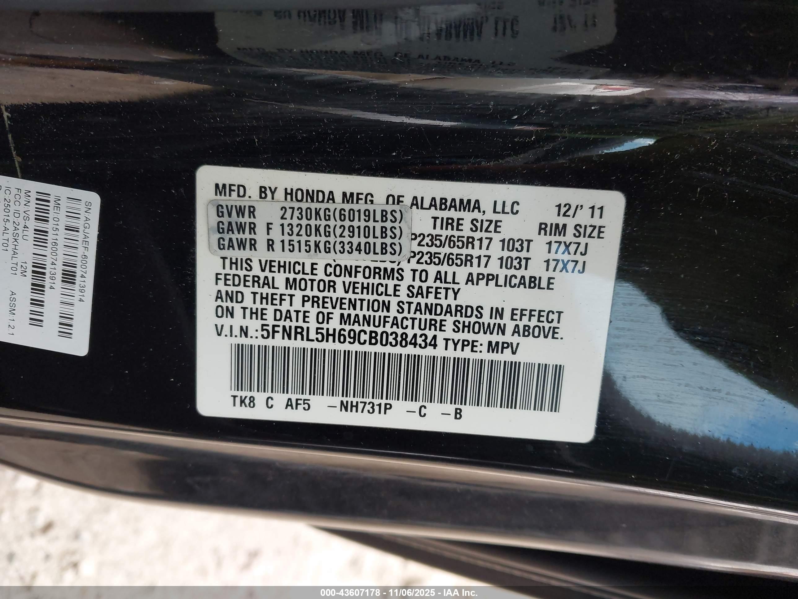 HONDA ODYSSEY image 9