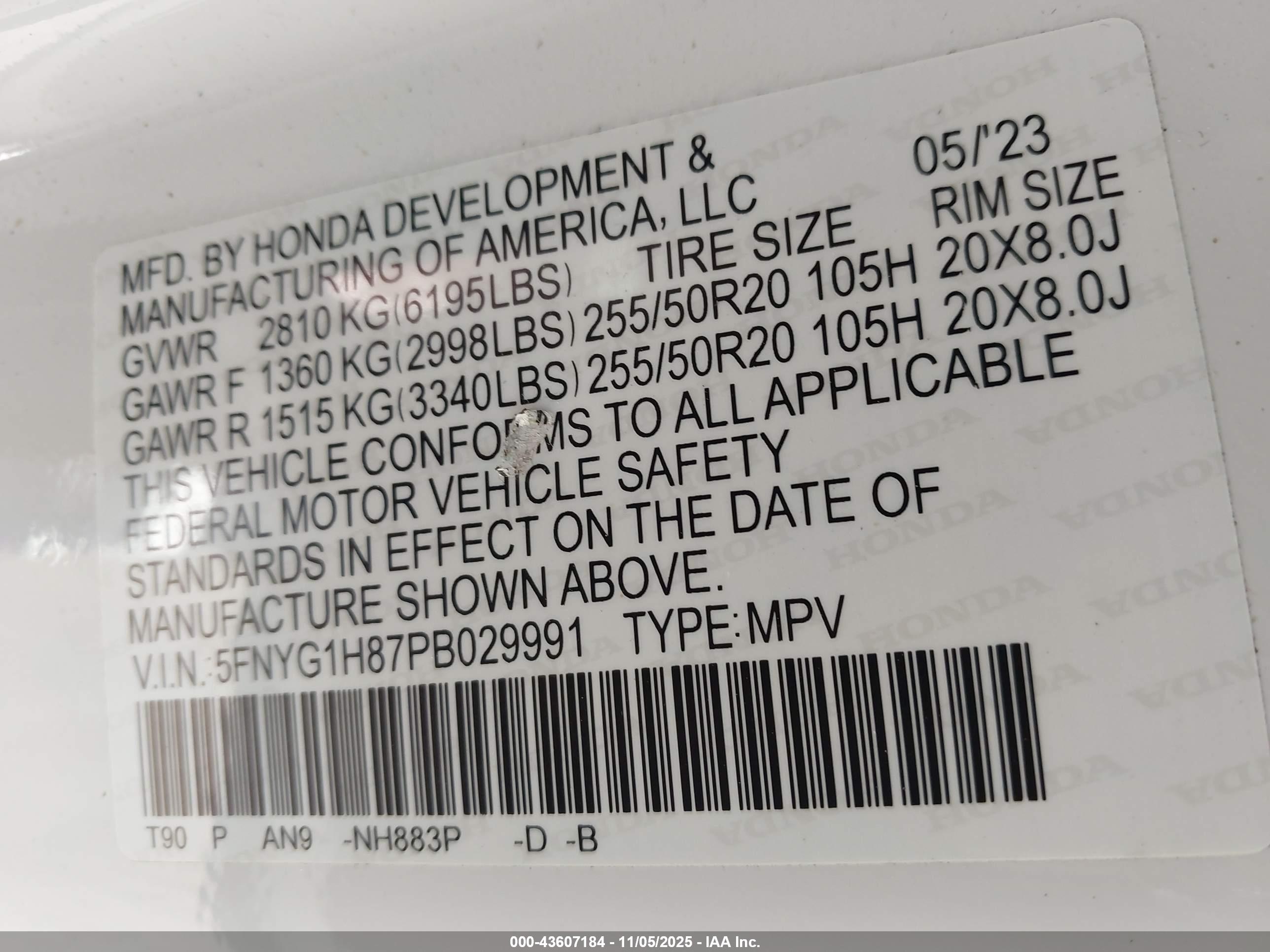 HONDA PILOT image 9