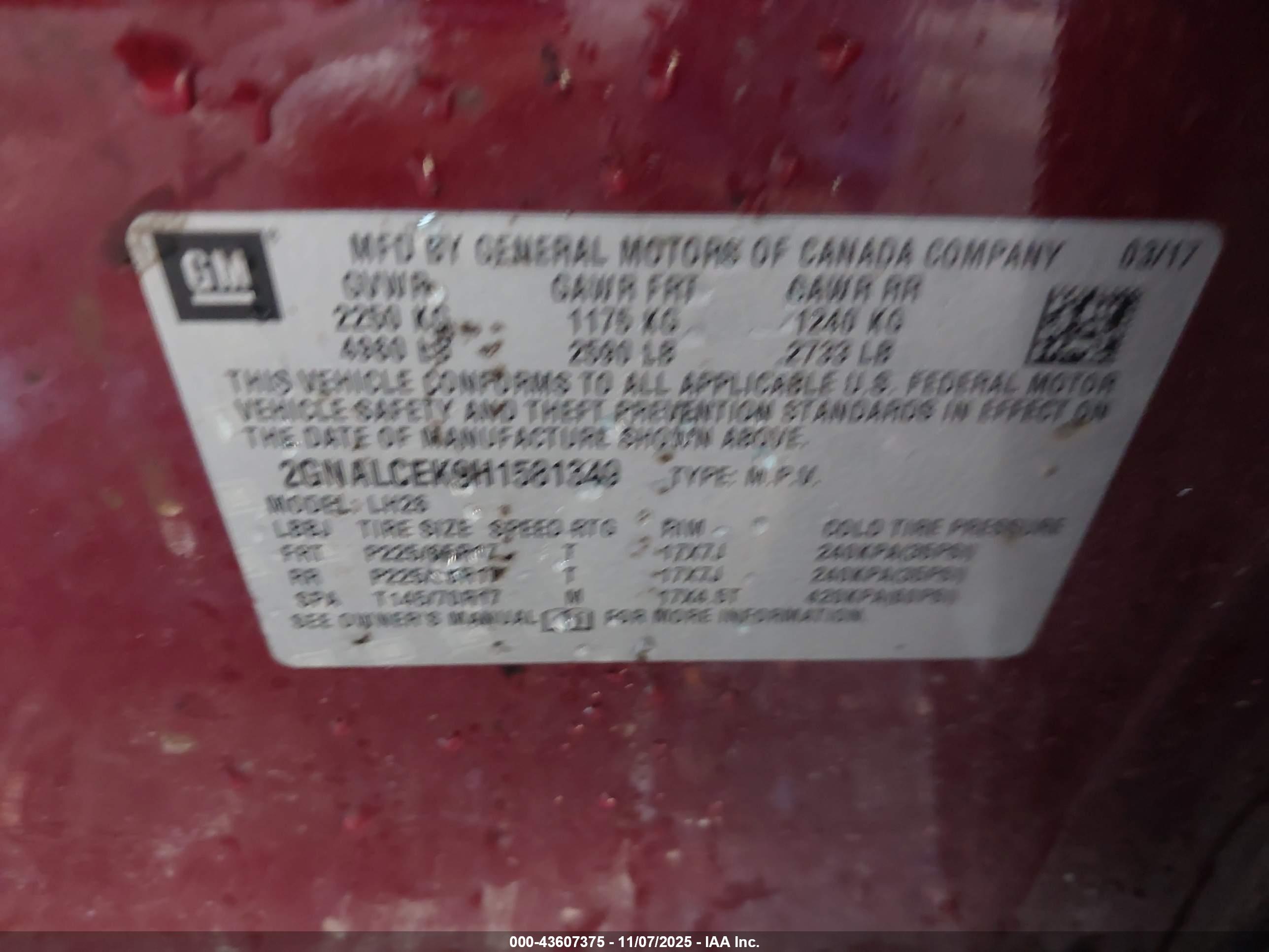 CHEVROLET EQUINOX image 9