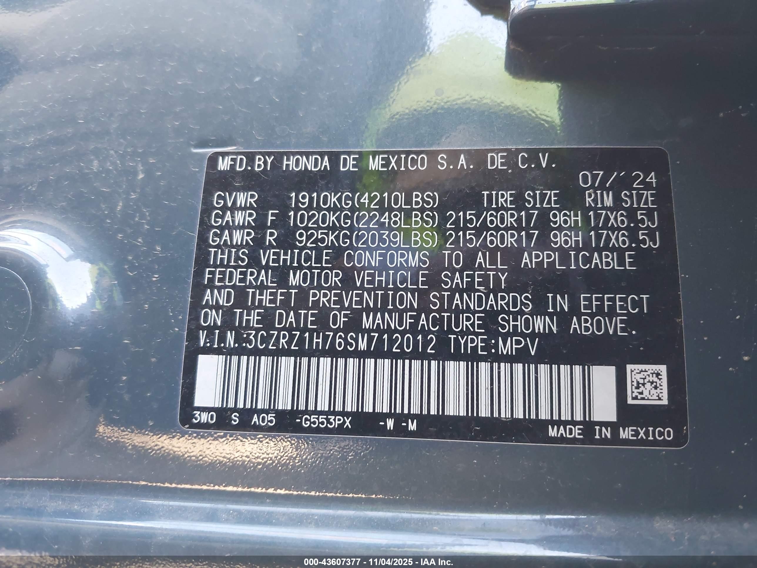 HONDA HR-V image 9