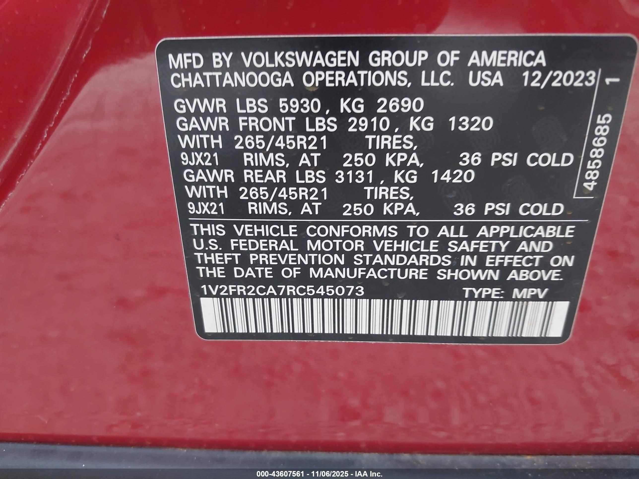VOLKSWAGEN ATLAS image 9