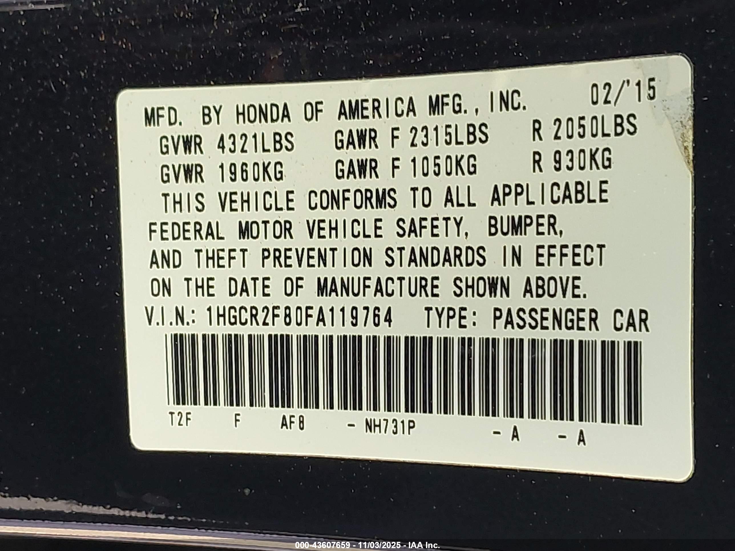 HONDA ACCORD image 9