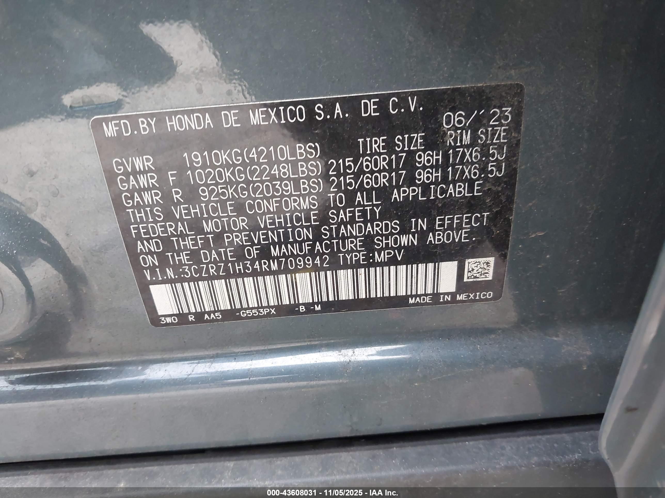 HONDA HR-V image 9