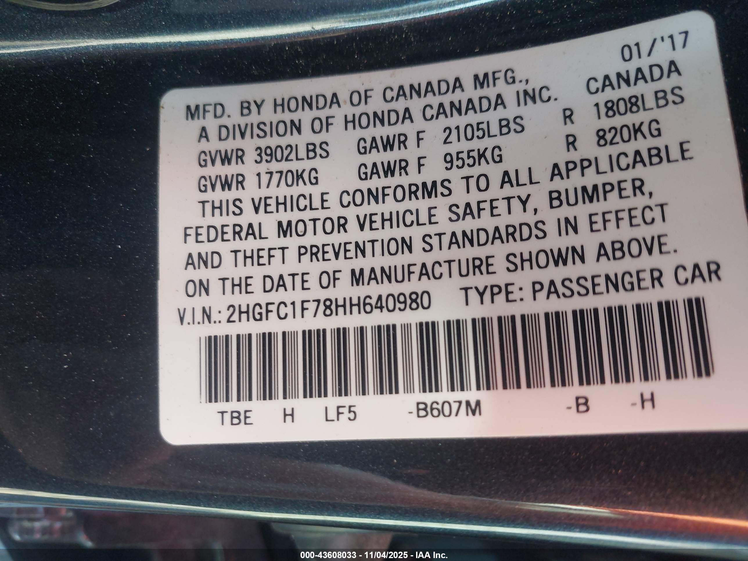 HONDA CIVIC image 9