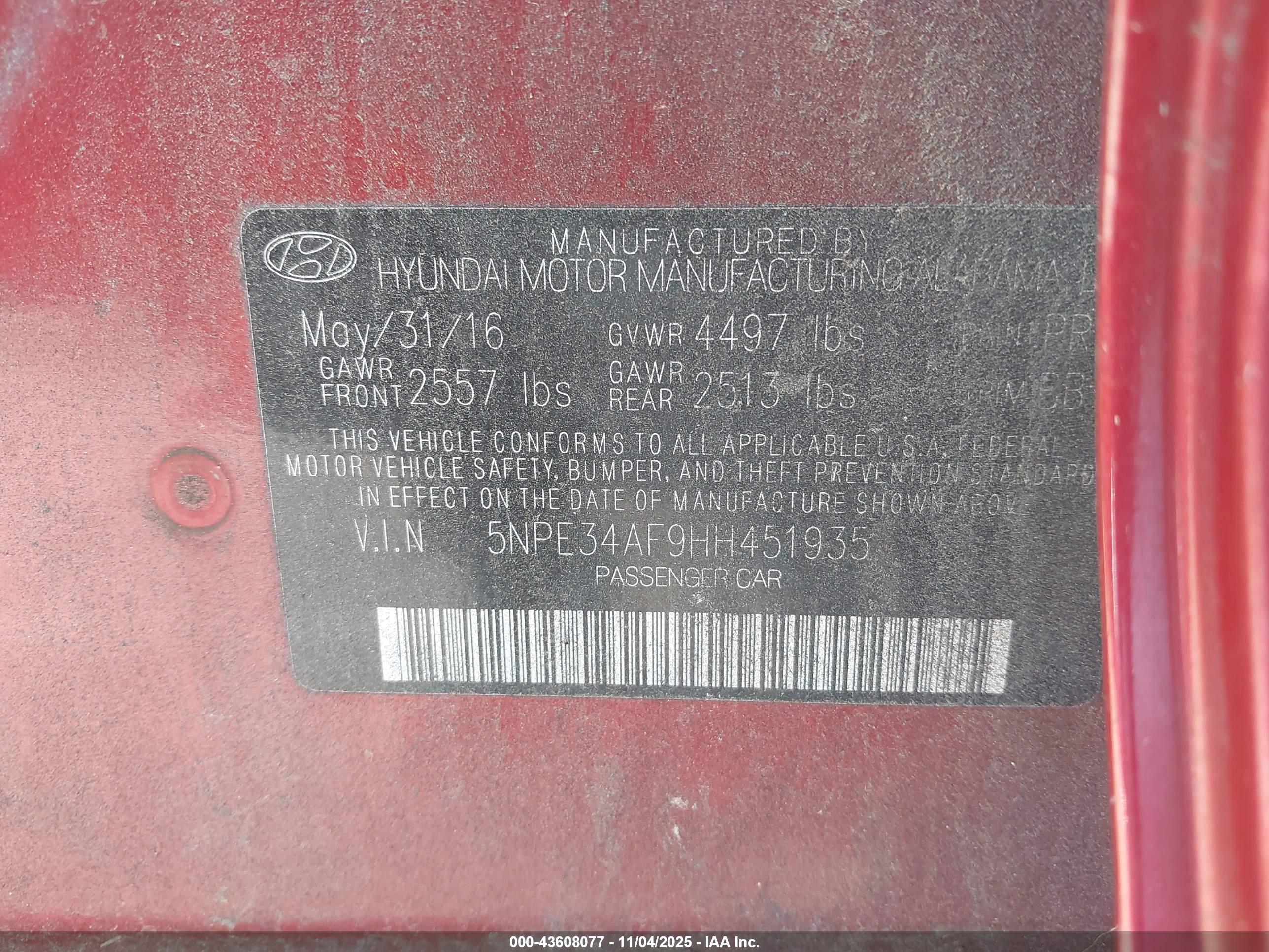 HYUNDAI SONATA image 9