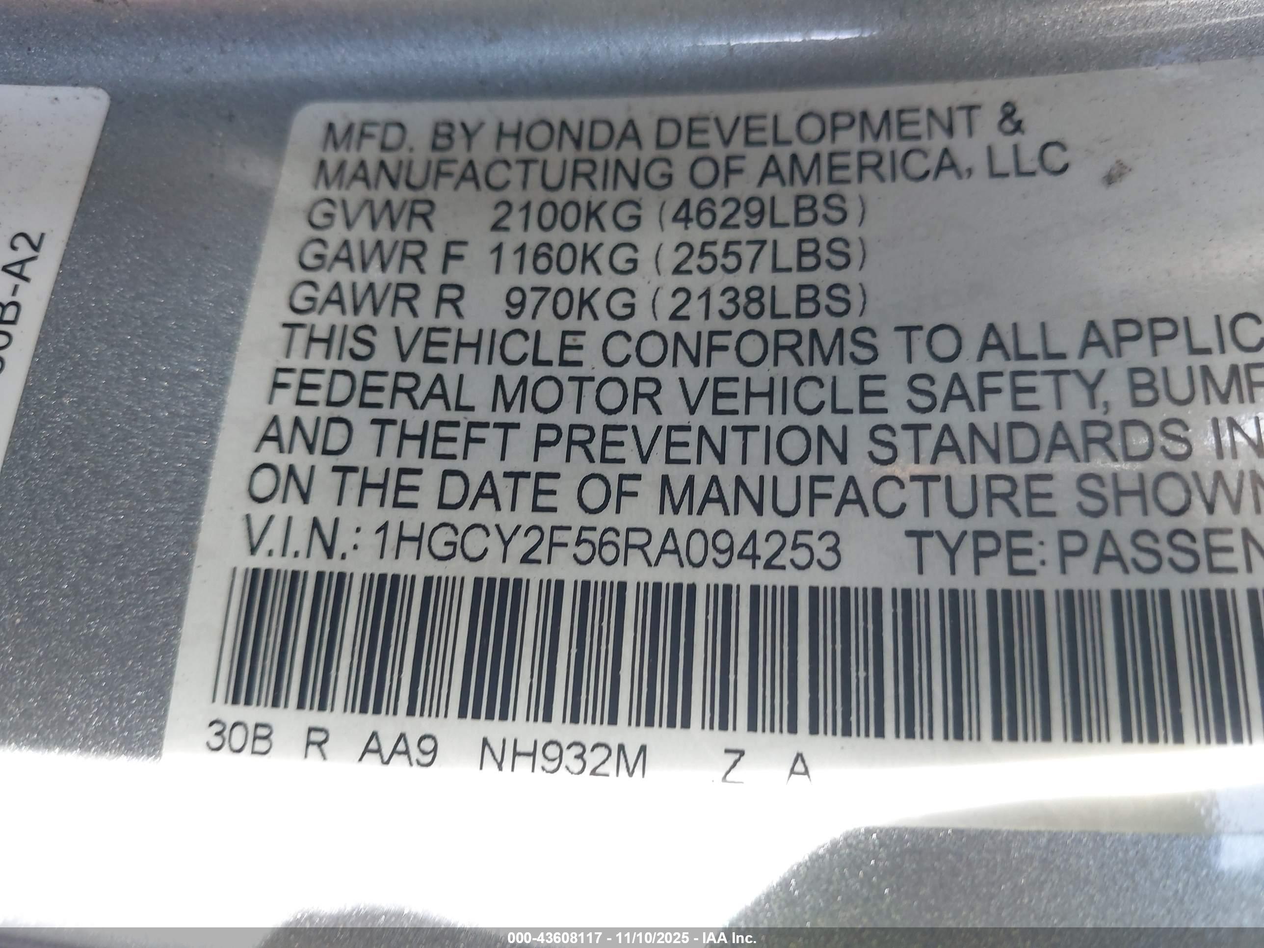HONDA ACCORD image 9