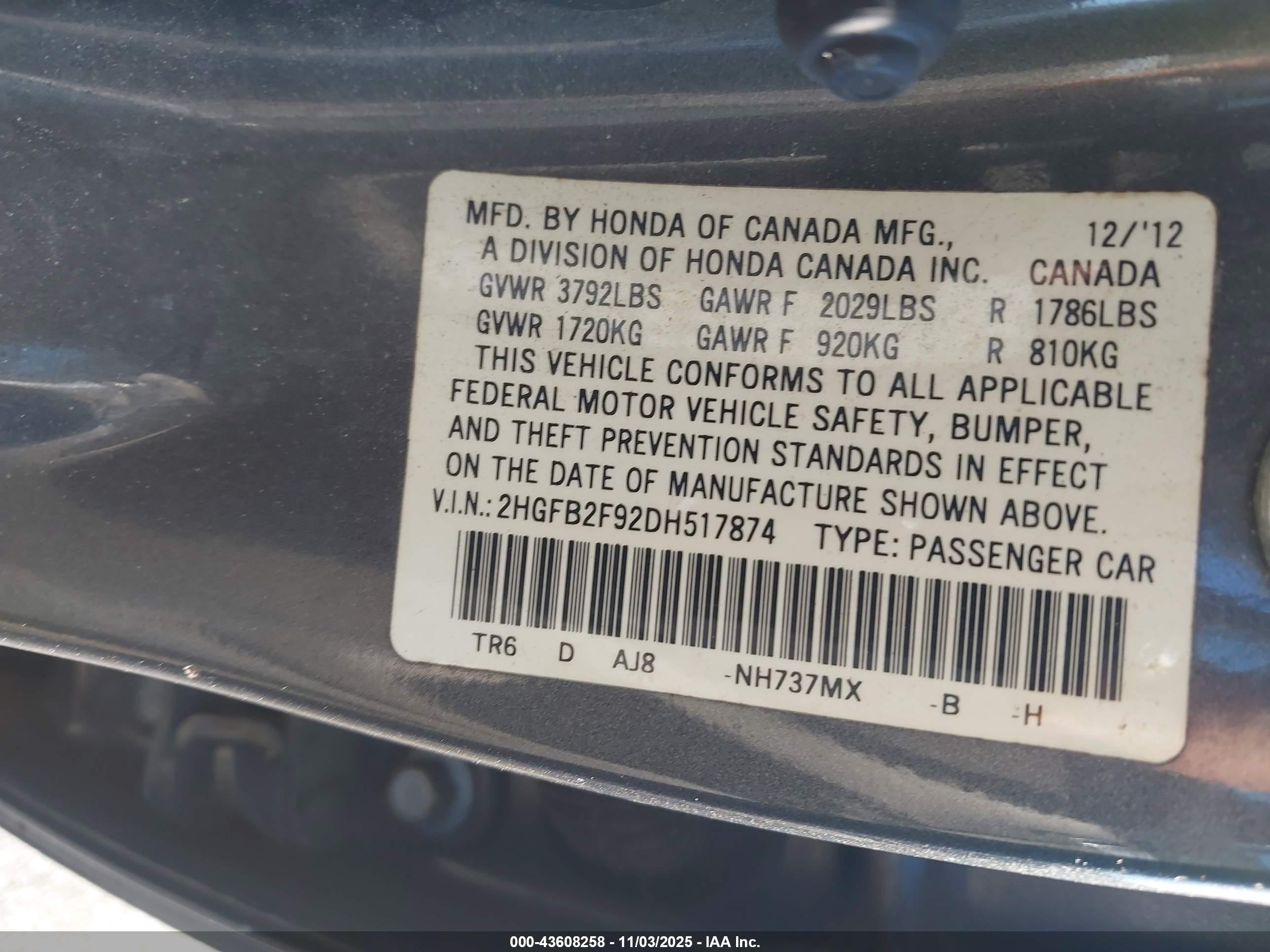 HONDA CIVIC image 9