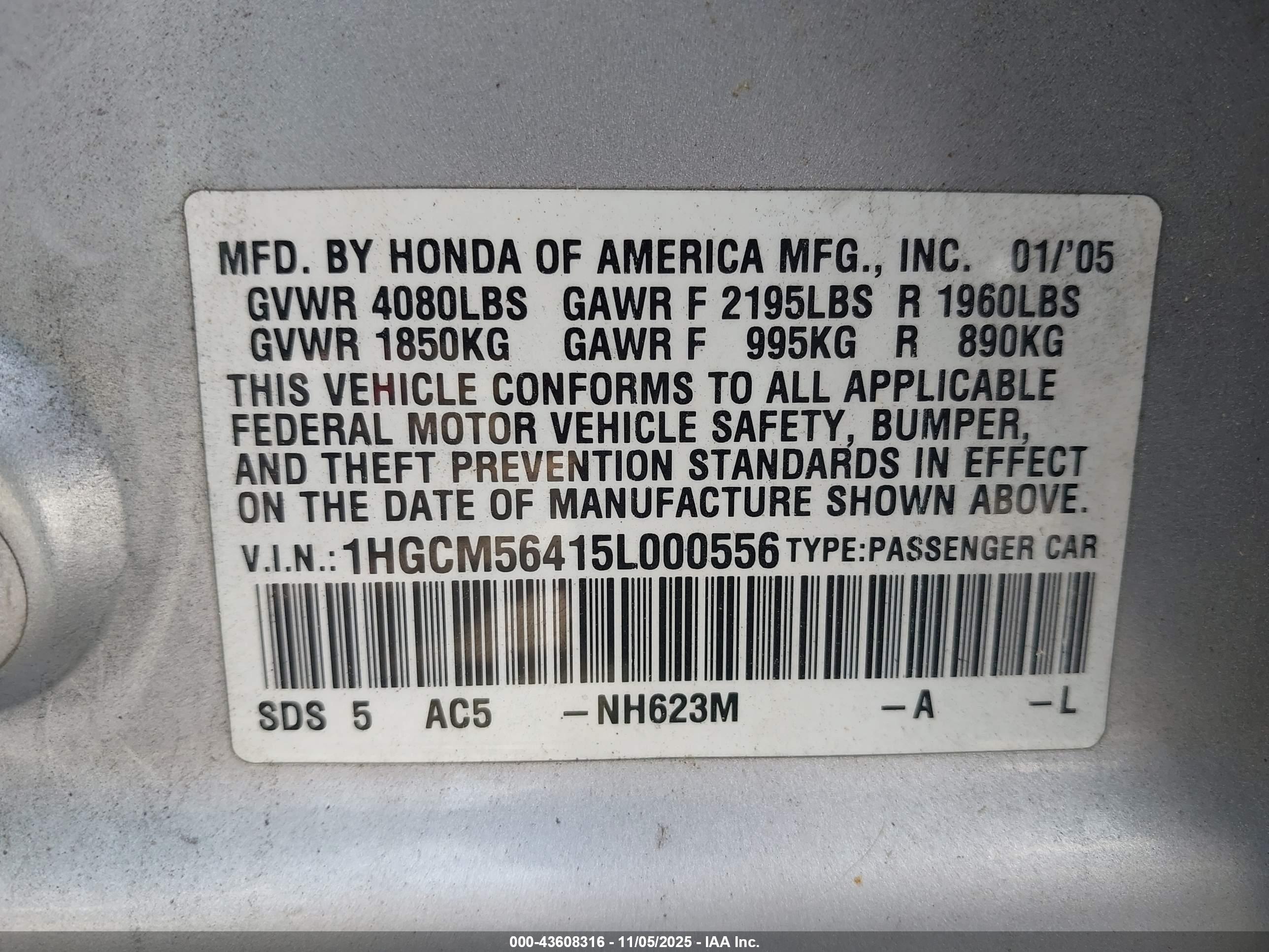 HONDA ACCORD image 9