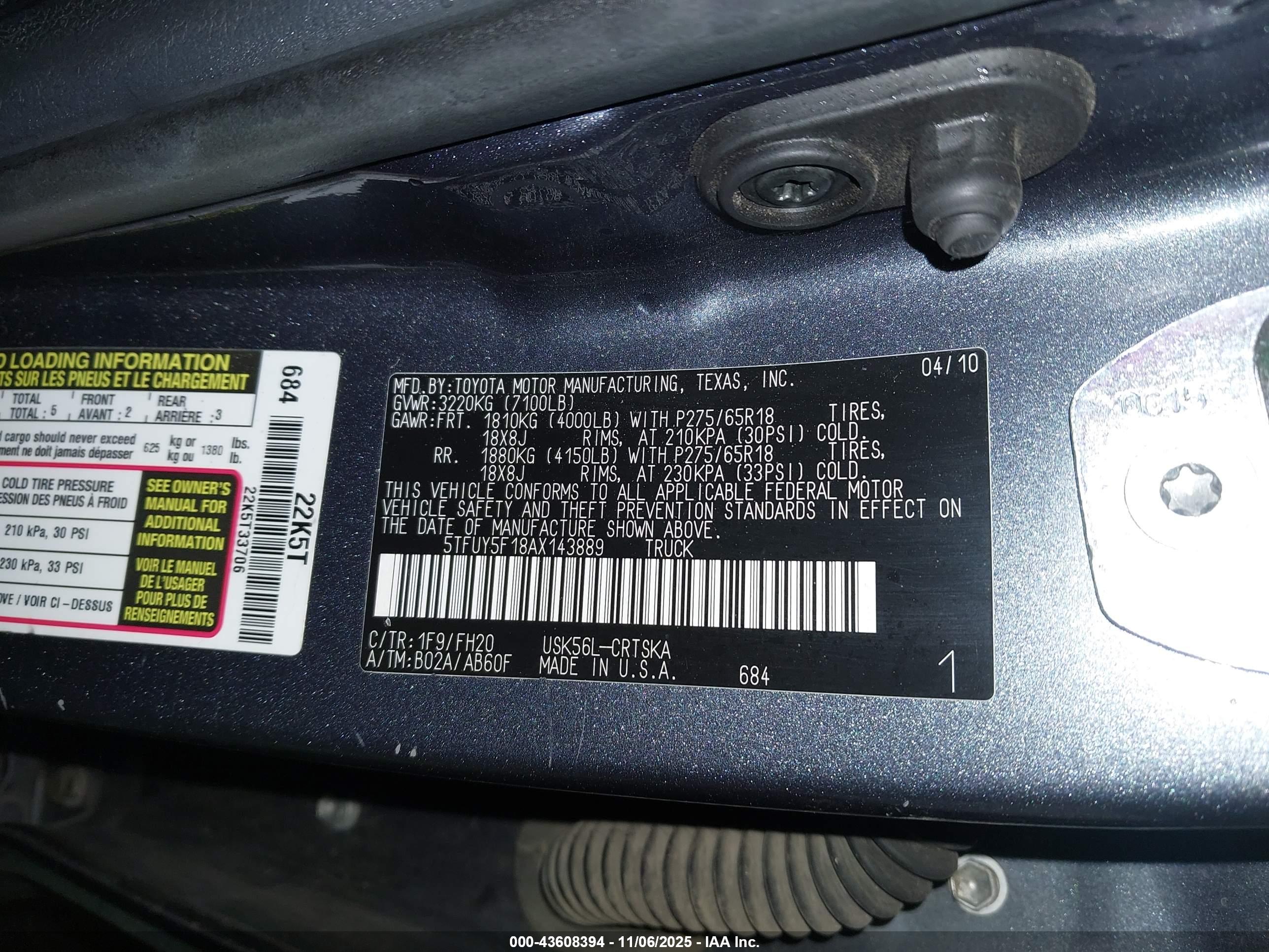 TOYOTA TUNDRA image 9