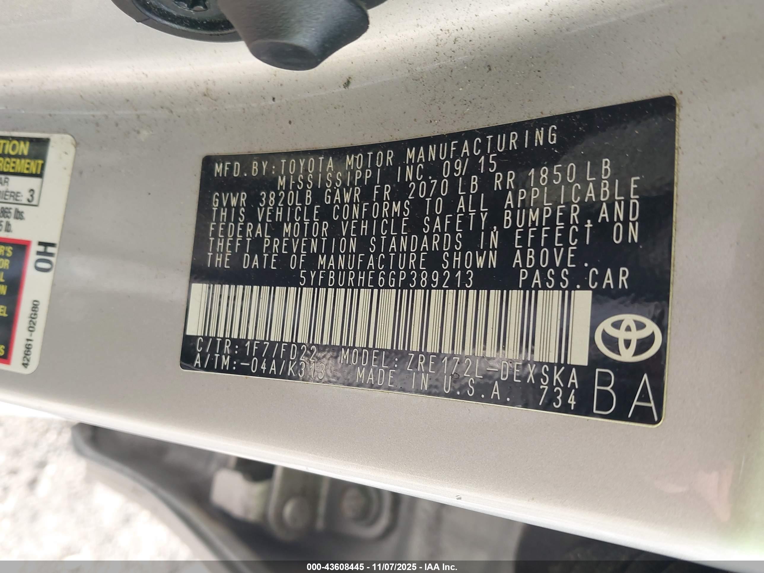 TOYOTA COROLLA image 9