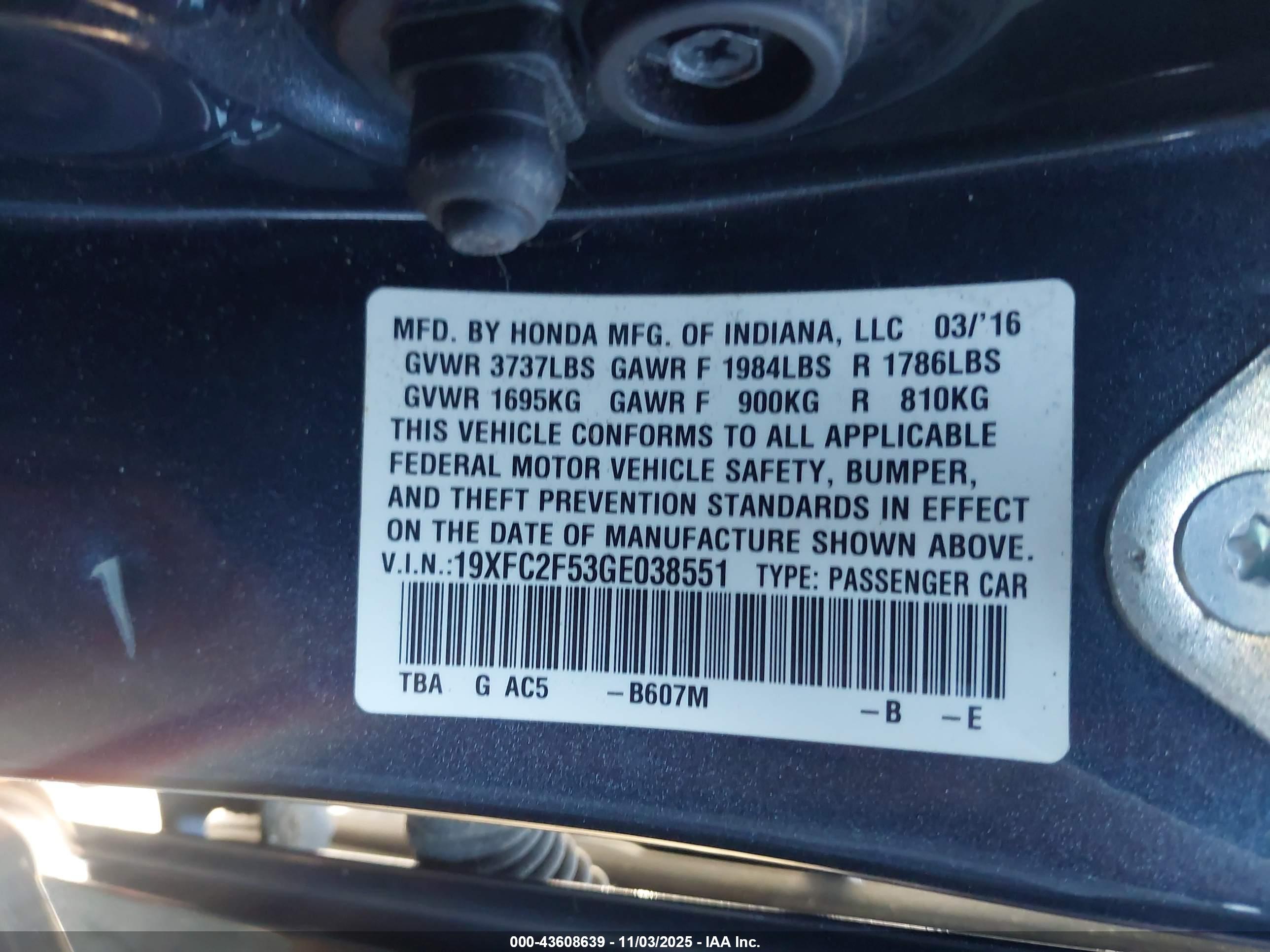 HONDA CIVIC image 9
