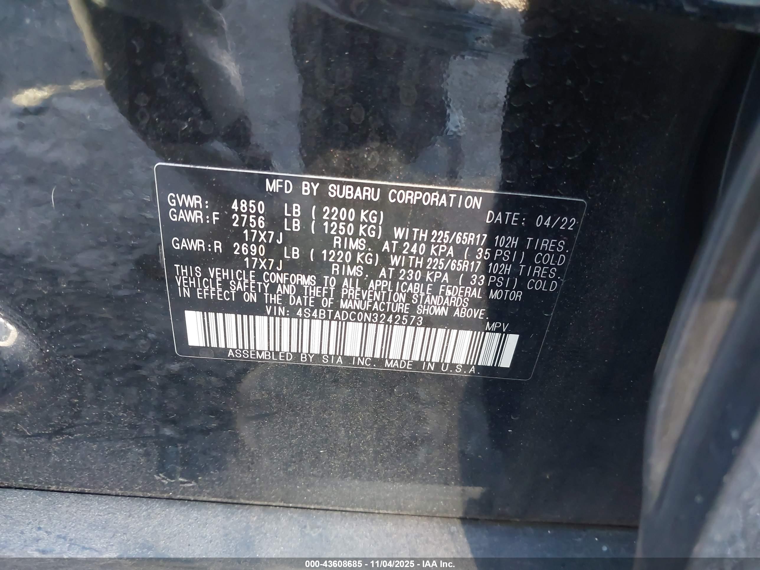 SUBARU OUTBACK image 9