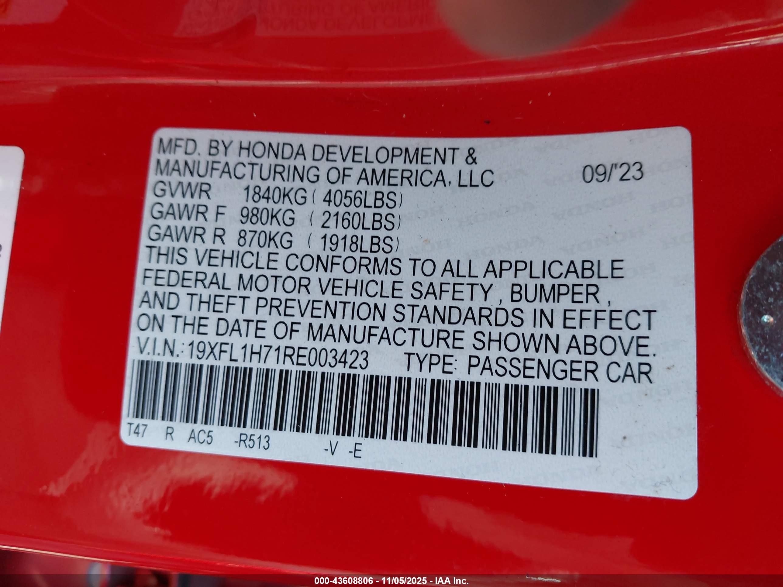 HONDA CIVIC image 9