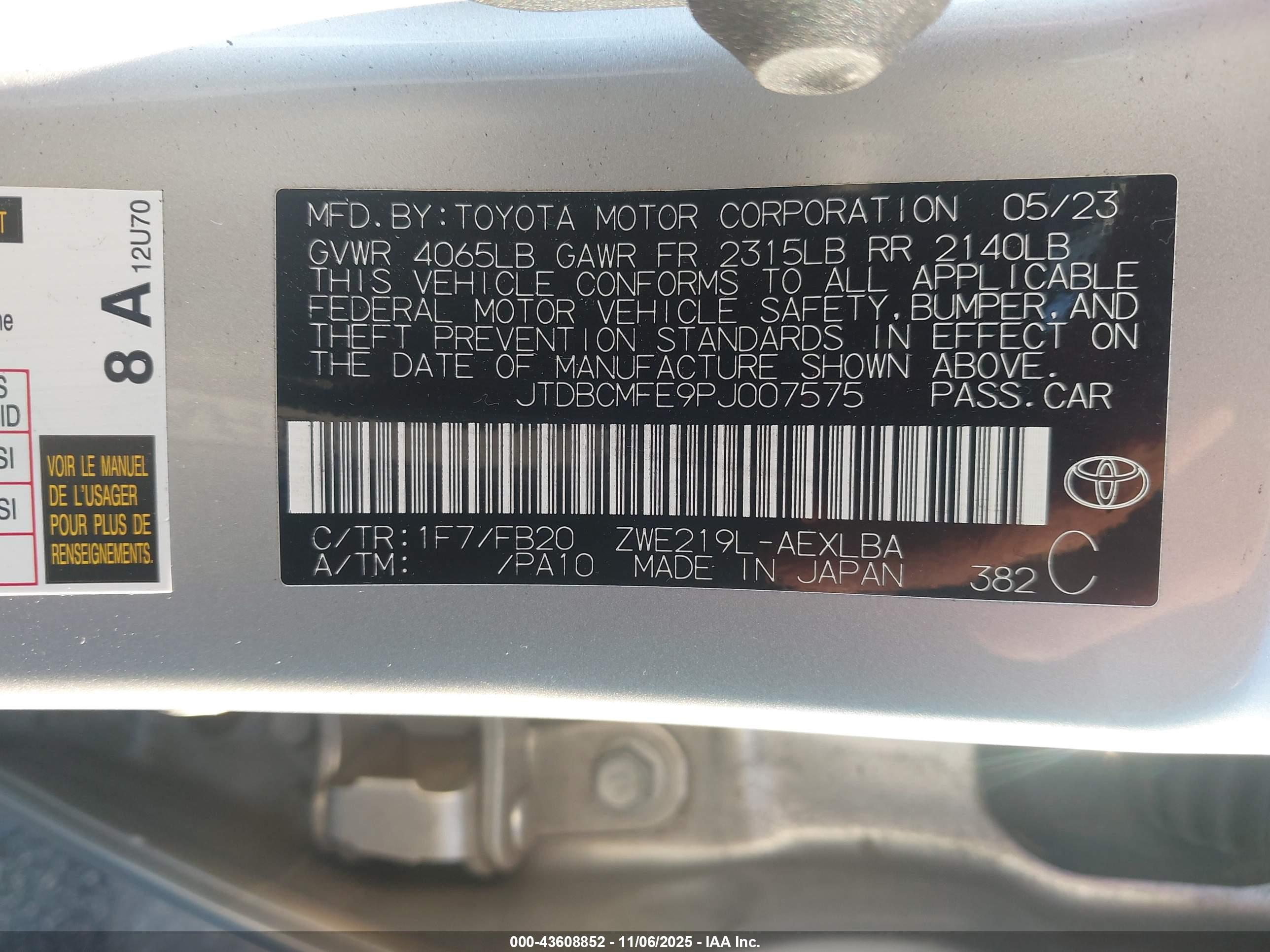TOYOTA COROLLA image 9