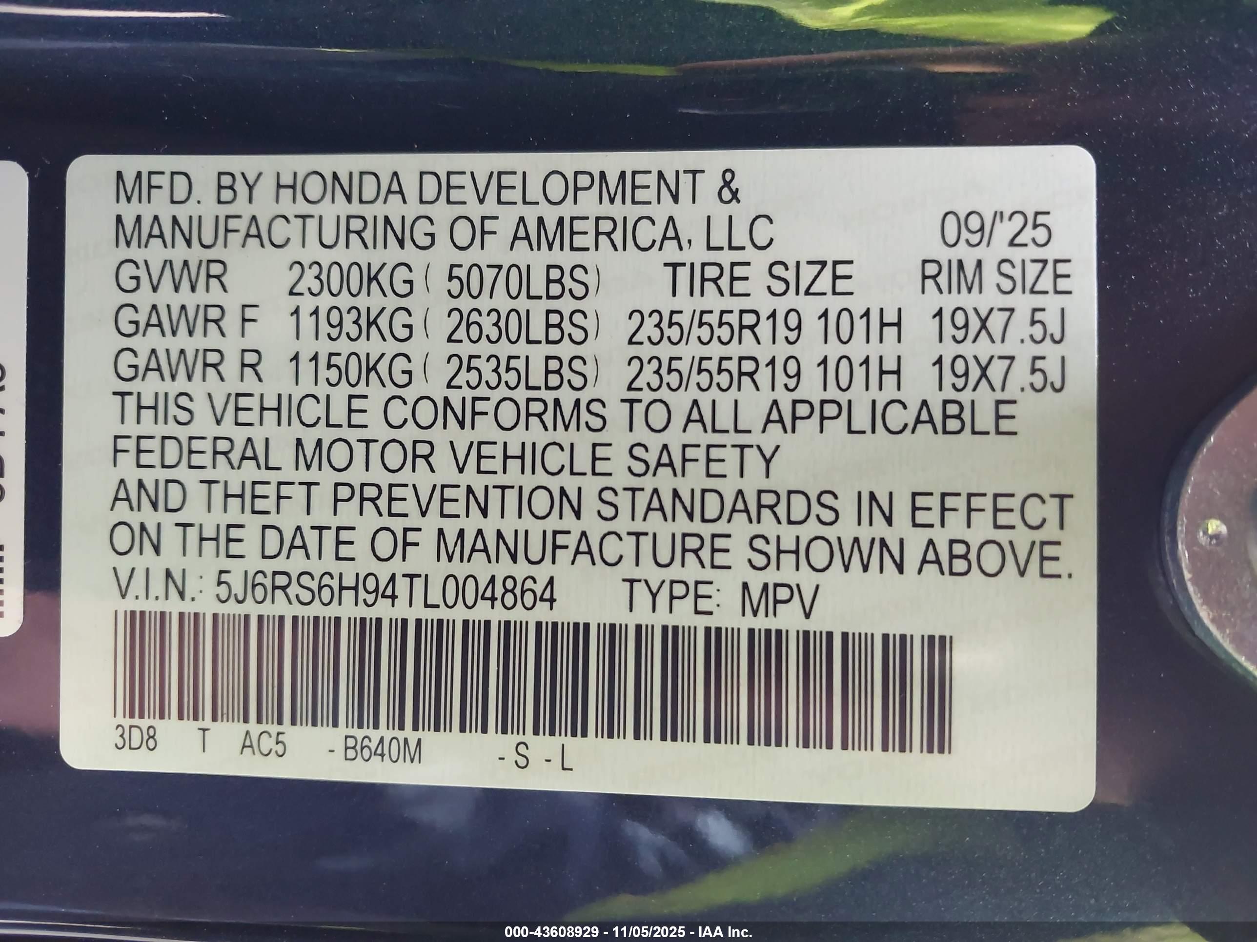 HONDA CR-V image 9