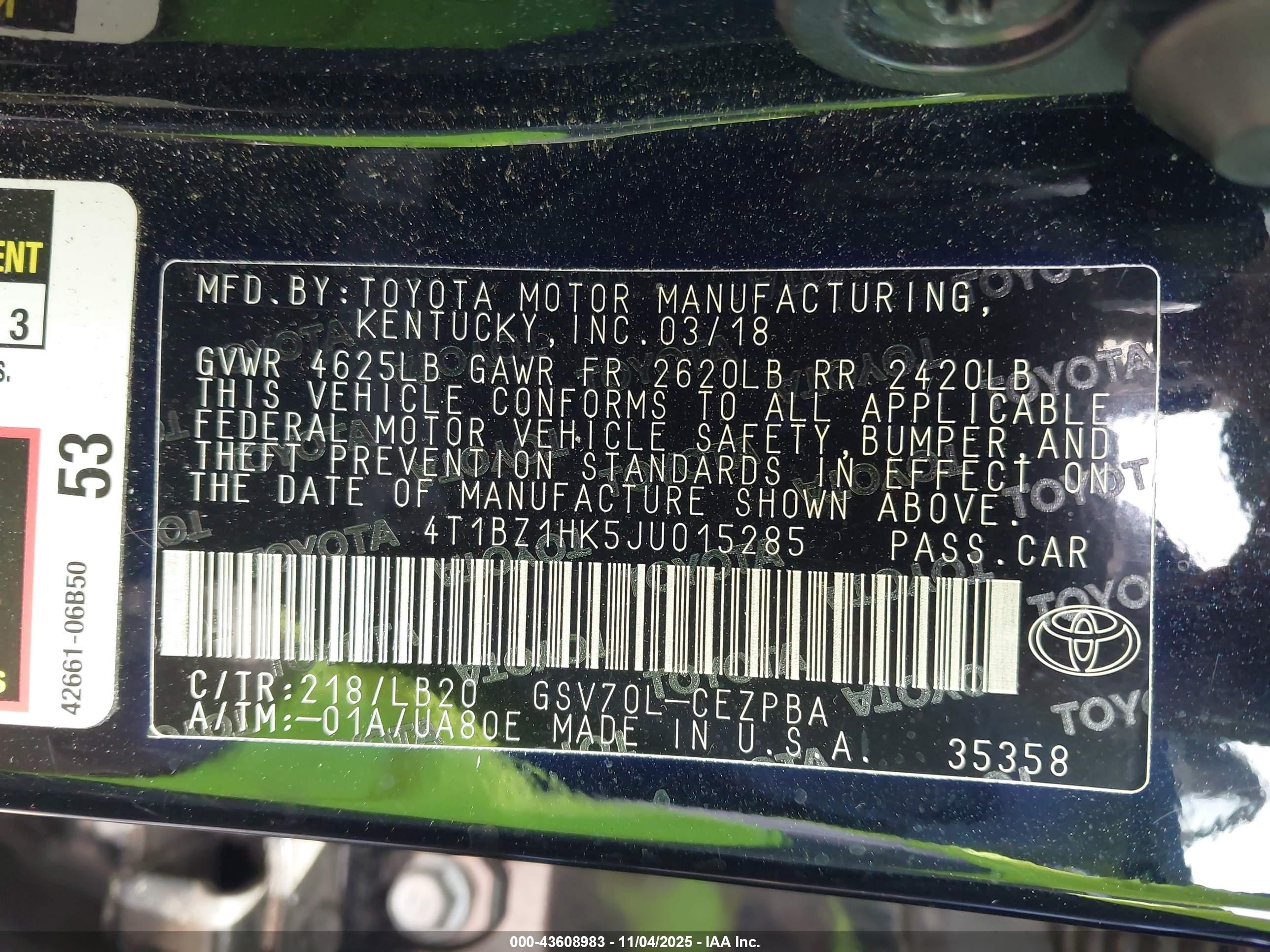TOYOTA CAMRY image 9