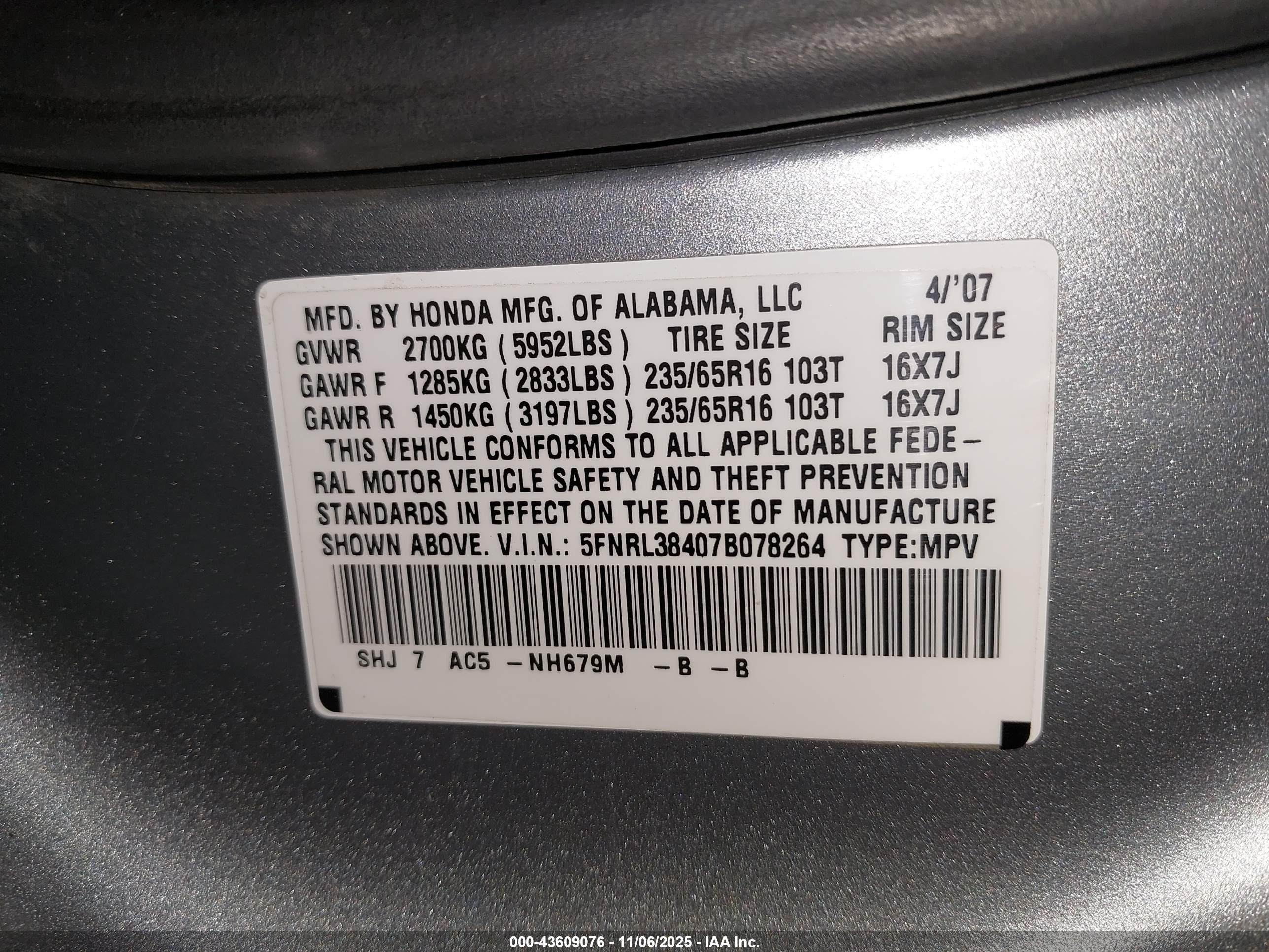 HONDA ODYSSEY image 9